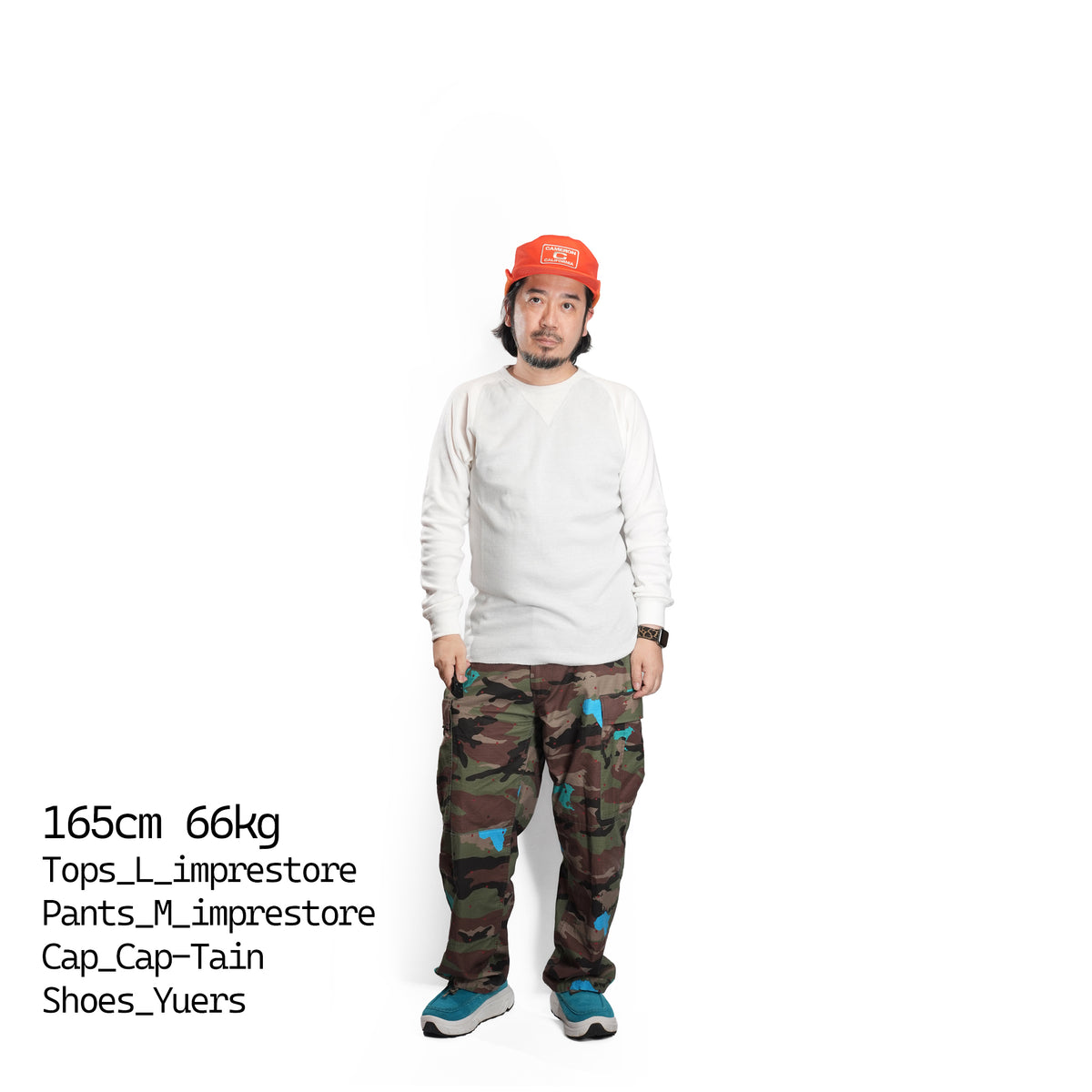 Honeycomb Thermal Freedom L/S Tee / Nelson (White×Gray)  | IMPRESTORE