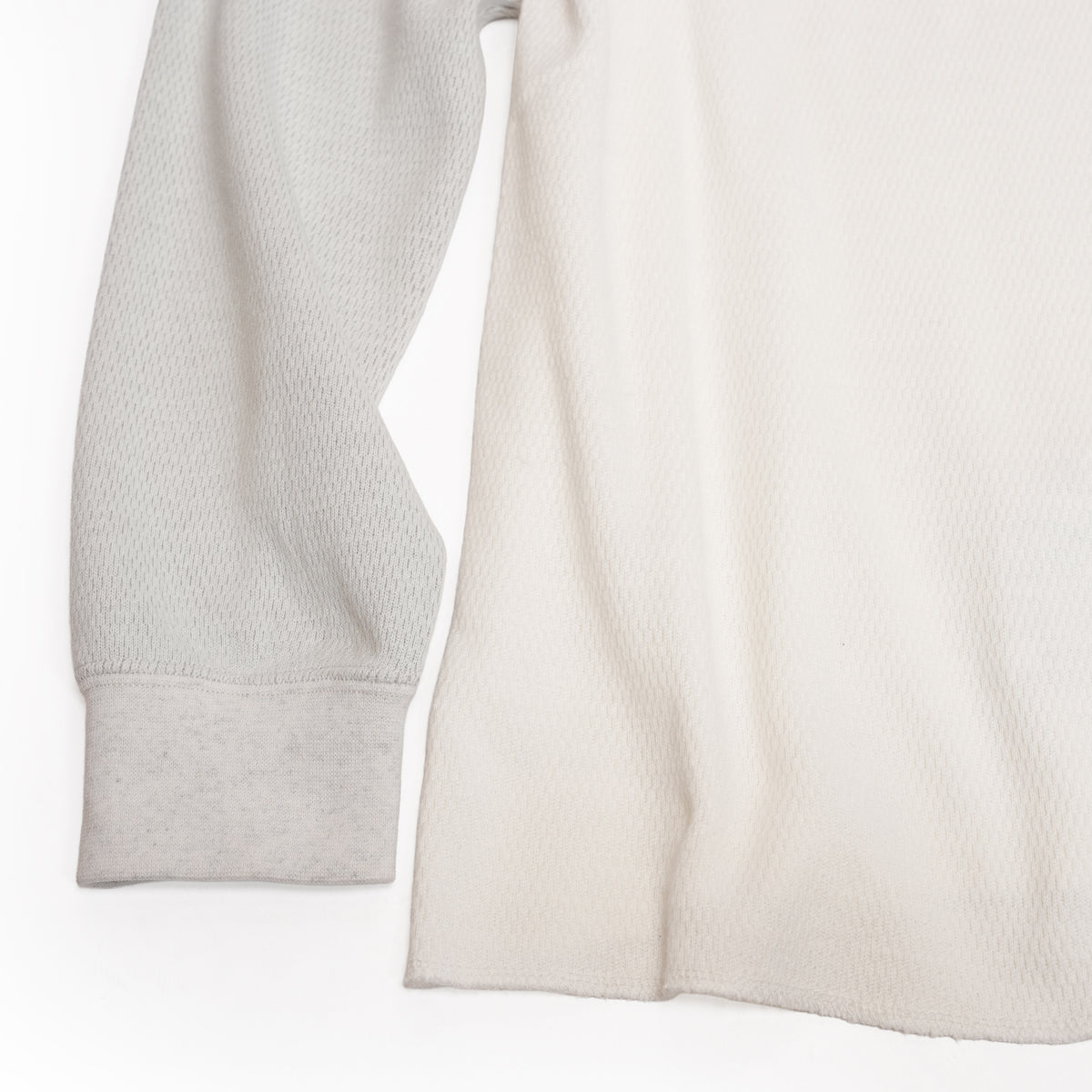 Honeycomb Thermal Freedom L/S Tee / Nelson (White×Gray)  | IMPRESTORE