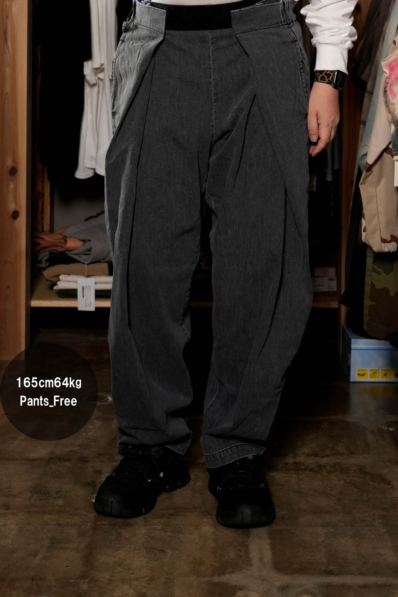 RELAX FIT №11　NPID  denim Beachslacks Color:ストーンウォッシュブラック【RELAX FIT_リラックスフィット】