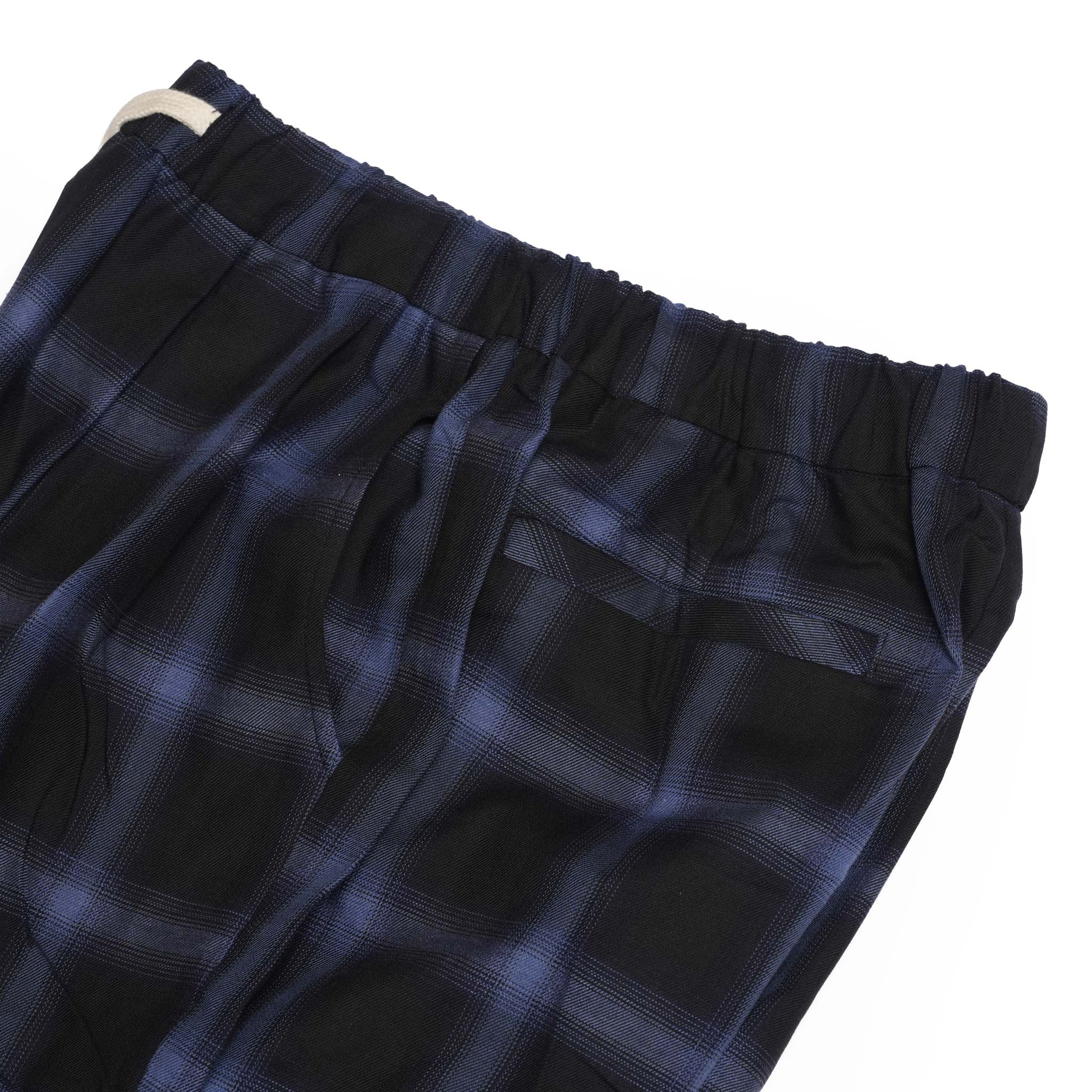 NERD CHECKED WIDE PANTS | Color_Blue/Black | No_co2025aw-02_blue/black【CONICHIWA BONJOUR_コニチワボンジュール】
