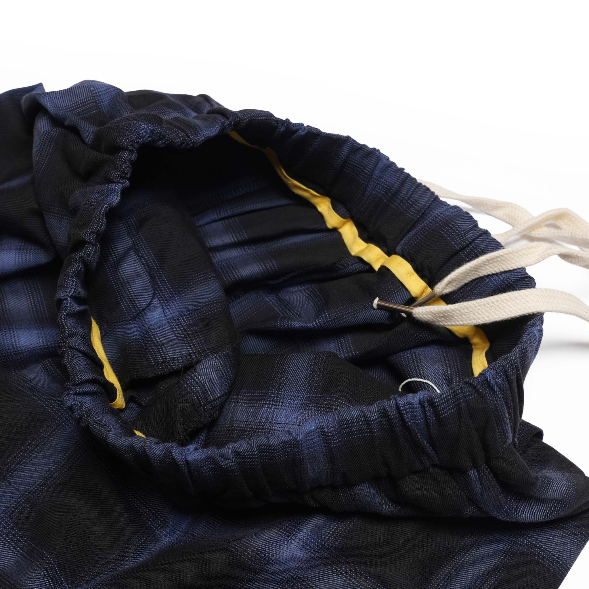 NERD CHECKED WIDE PANTS | Color_Blue/Black | No_co2025aw-02_blue/black【CONICHIWA BONJOUR_コニチワボンジュール】