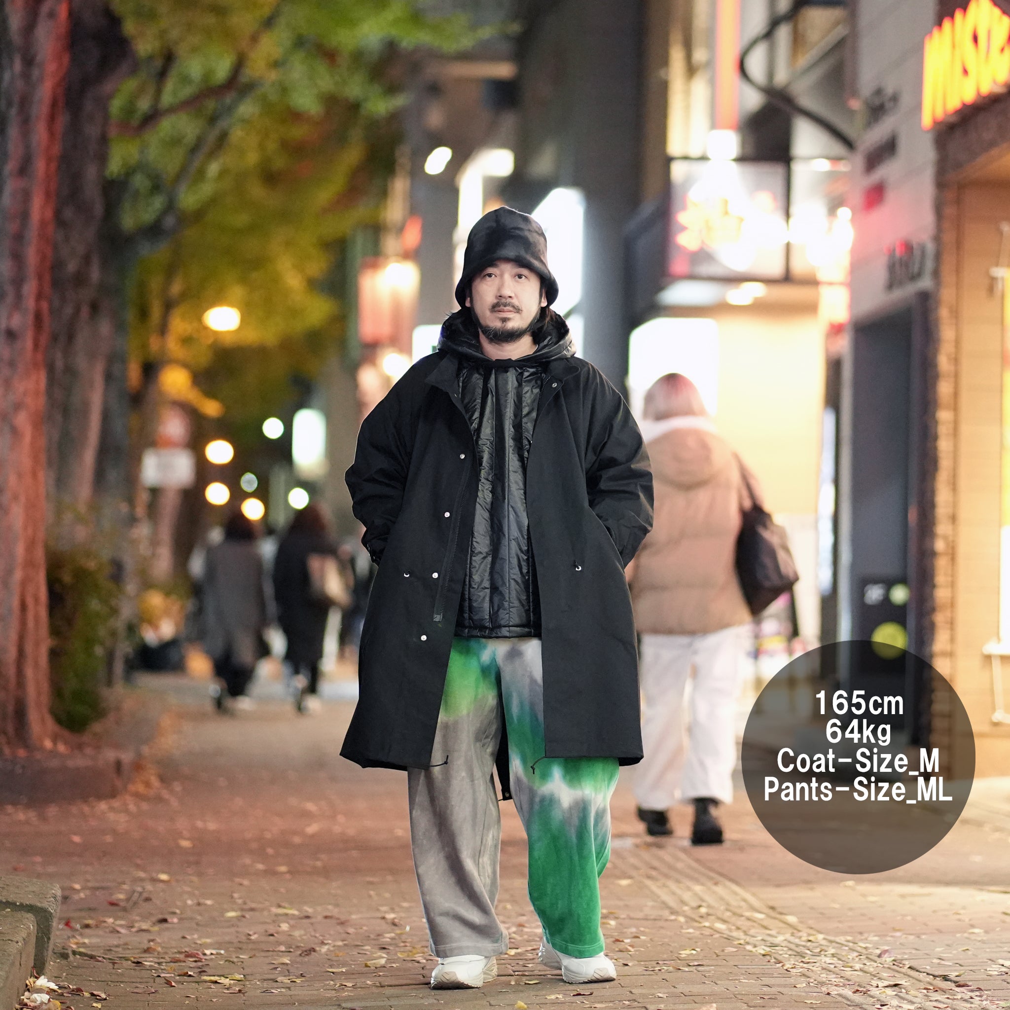 VOO-1143 | Ost QUILT HOODY | Color:Green/Coffee/Black【VOO_ヴォー】