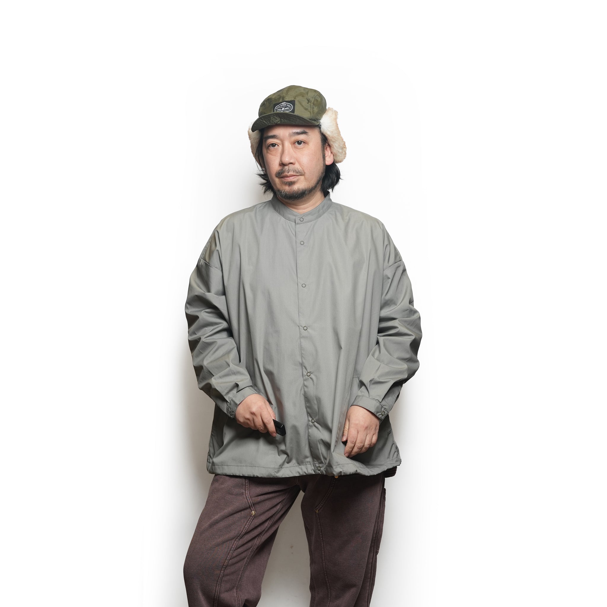 LIPMOA SOLID | Color_Charcoal | No_KLM25FSH1105_Charcoal【KELEN MEN_ケレン】