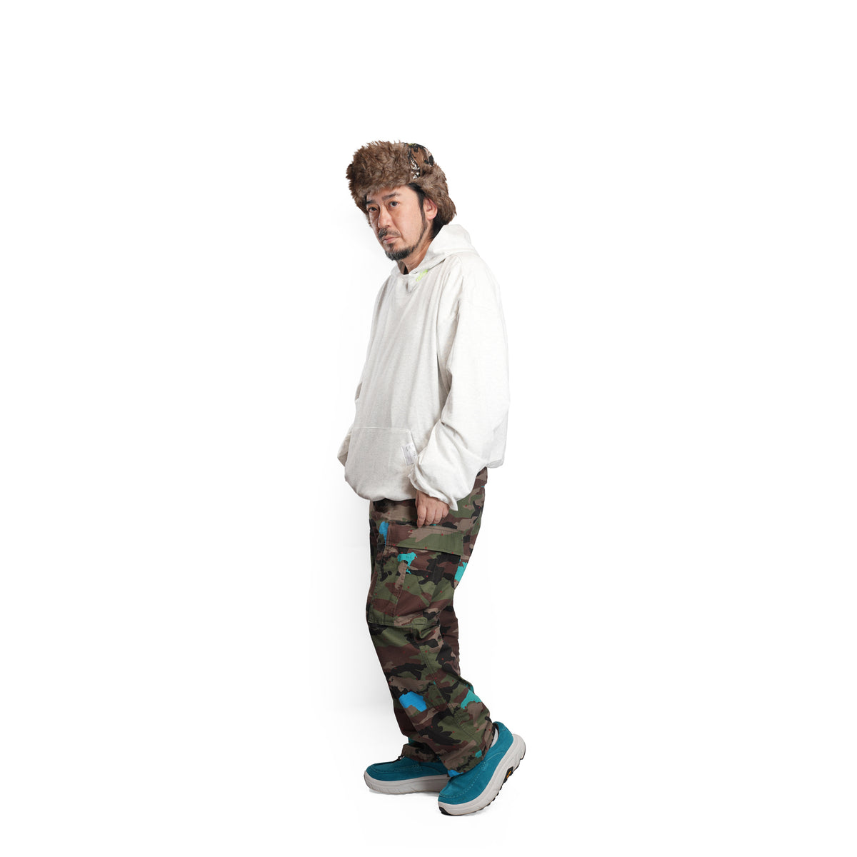 Balloon silhouette pullover hoodie – Ash | EFFECTEN