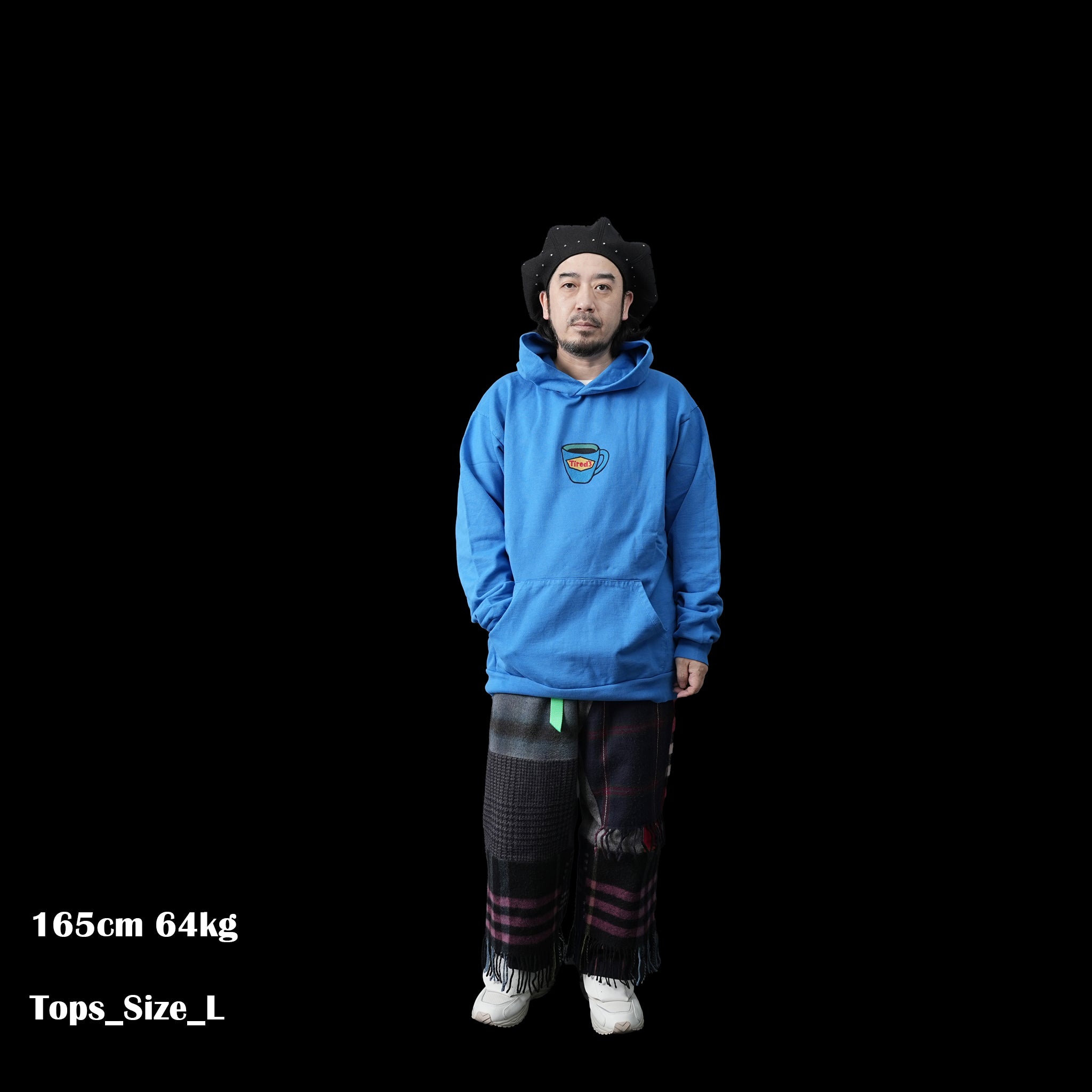 No:TS00357 | Name:TIRED'S HOODIE (ORGANIC COTTON) | Color:Royal【TIRED_タイレッド】
