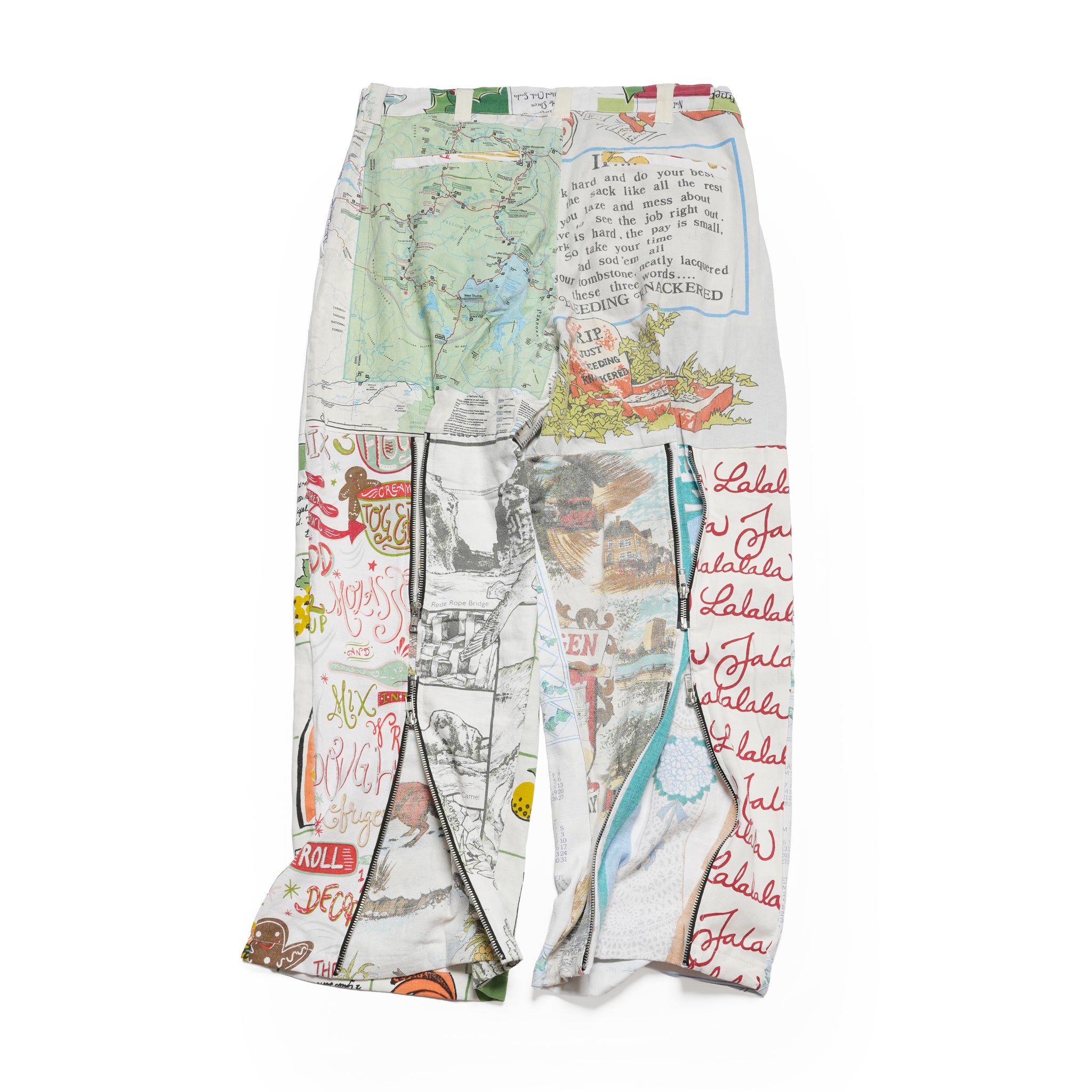 Vintage Cloth Pants Bondage Pants – Multi_B | MR. REMAKE MAN
