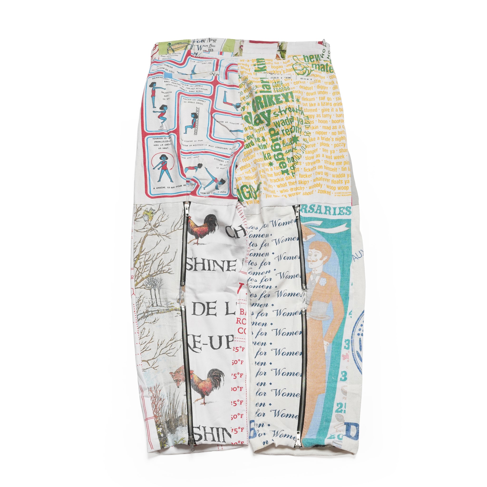 Vintage Cloth Pants Bondage Pants – Multi_C | MR. REMAKE MAN