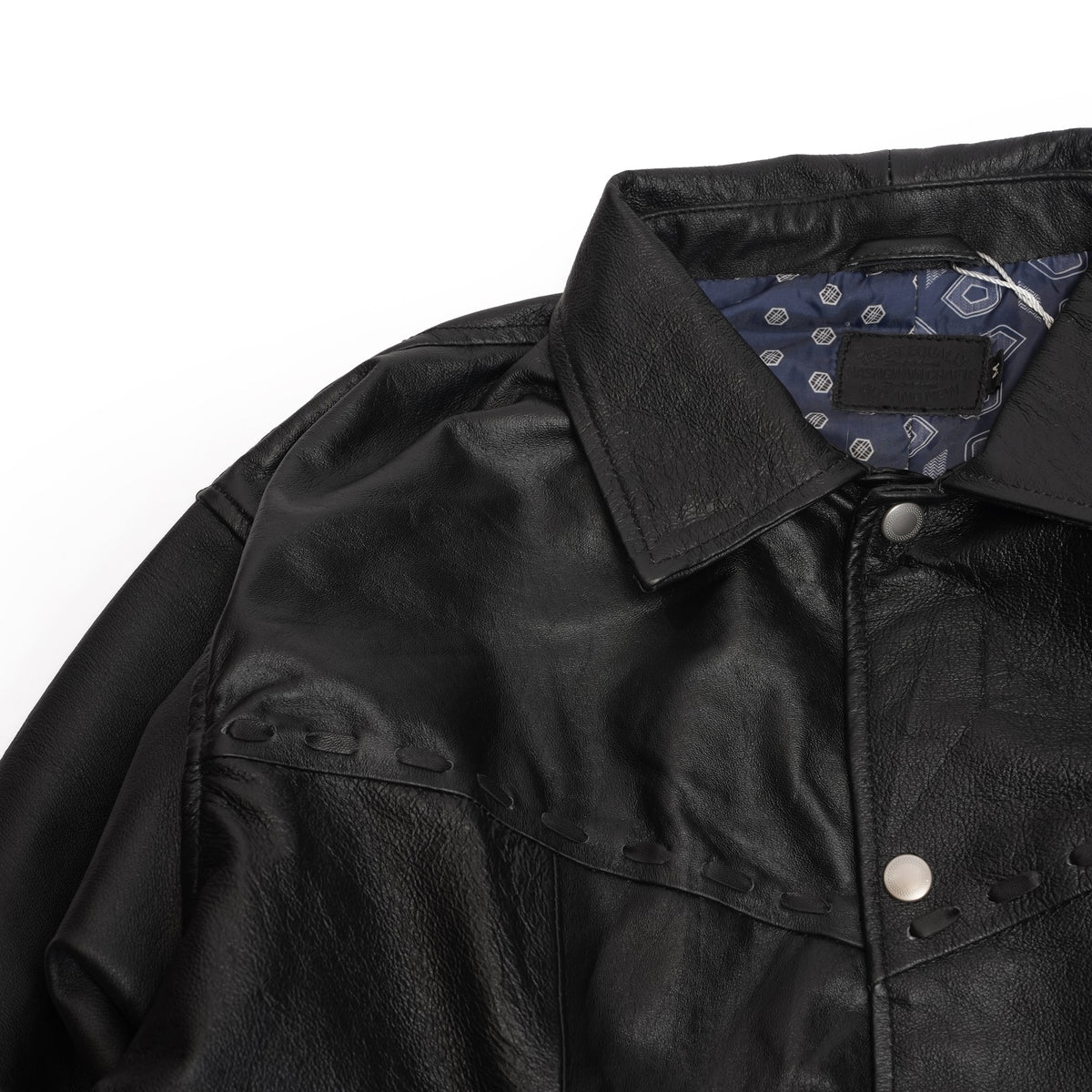 PUEBLO LEATHER COACH JKT – 01-Black | NASNGWAM