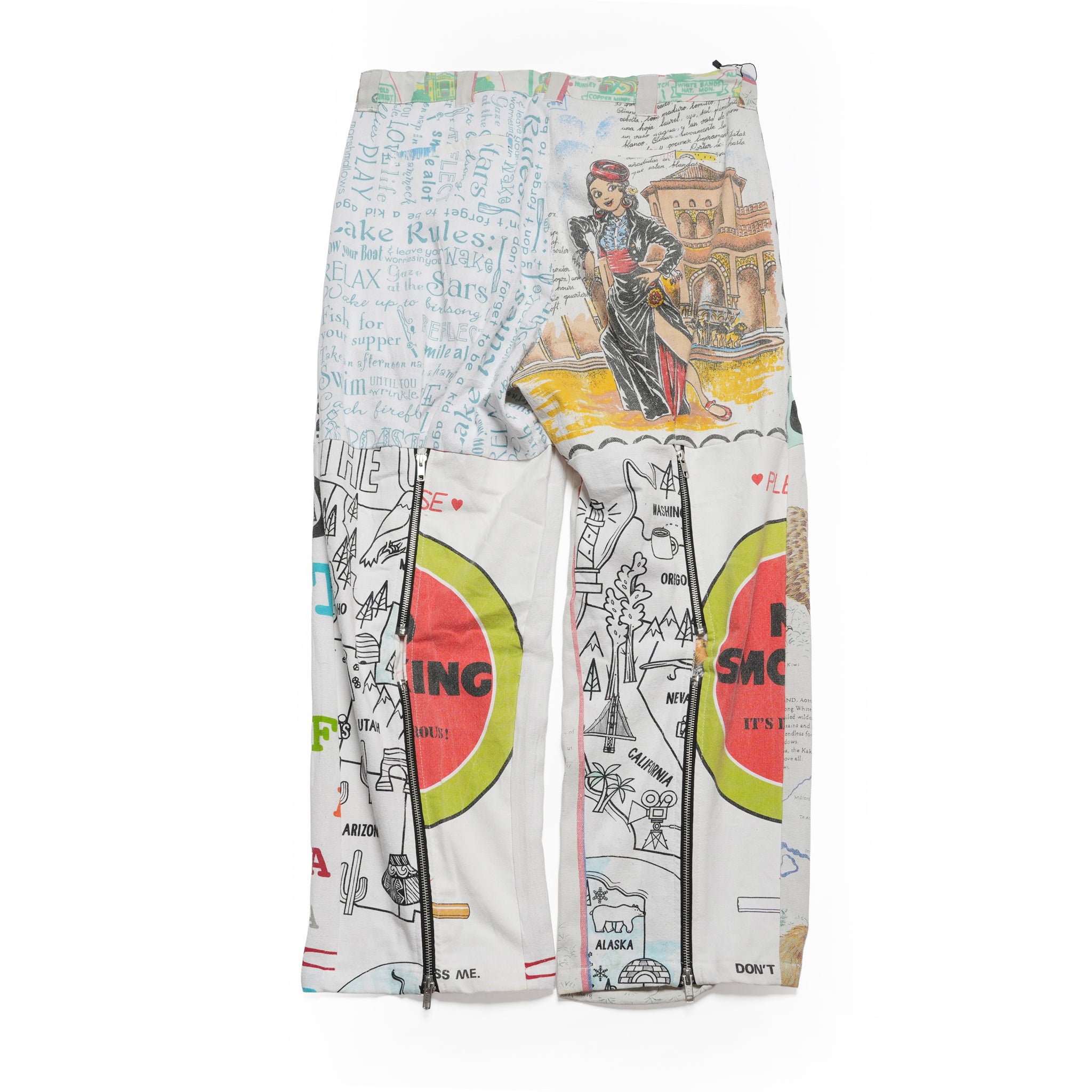 Vintage Cloth Pants Bondage Pants – Multi_H | MR. REMAKE MAN