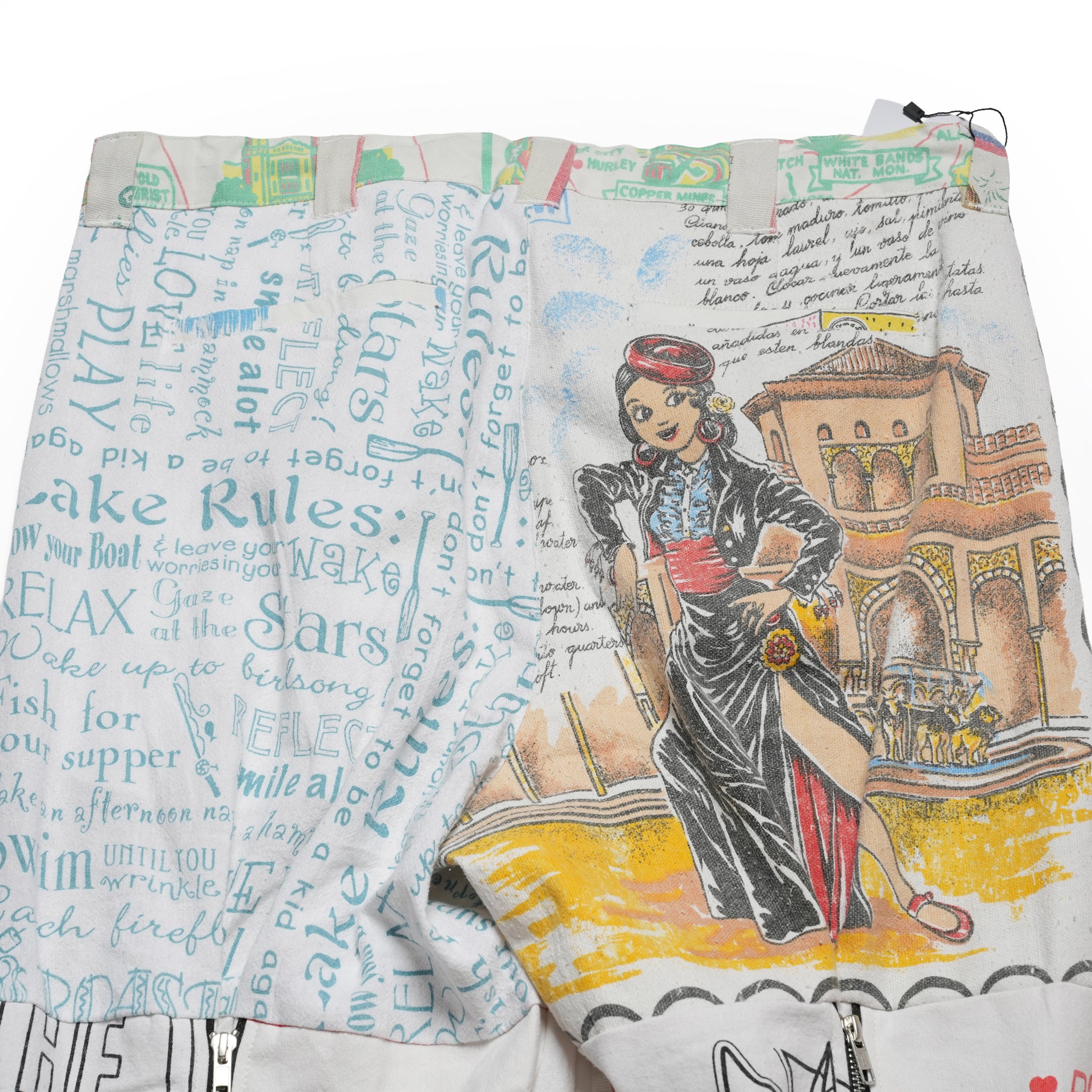 Vintage Cloth Pants Bondage Pants – Multi_H | MR. REMAKE MAN
