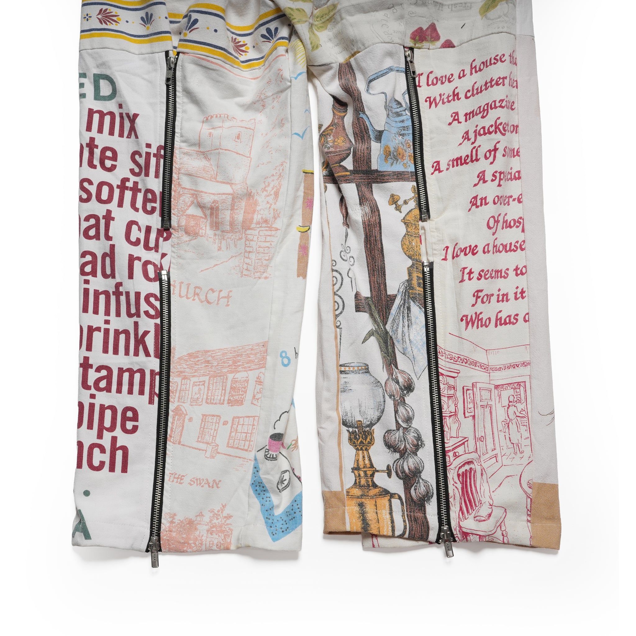 Vintage Cloth Pants Bondage Pants – Multi_I | MR. REMAKE MAN