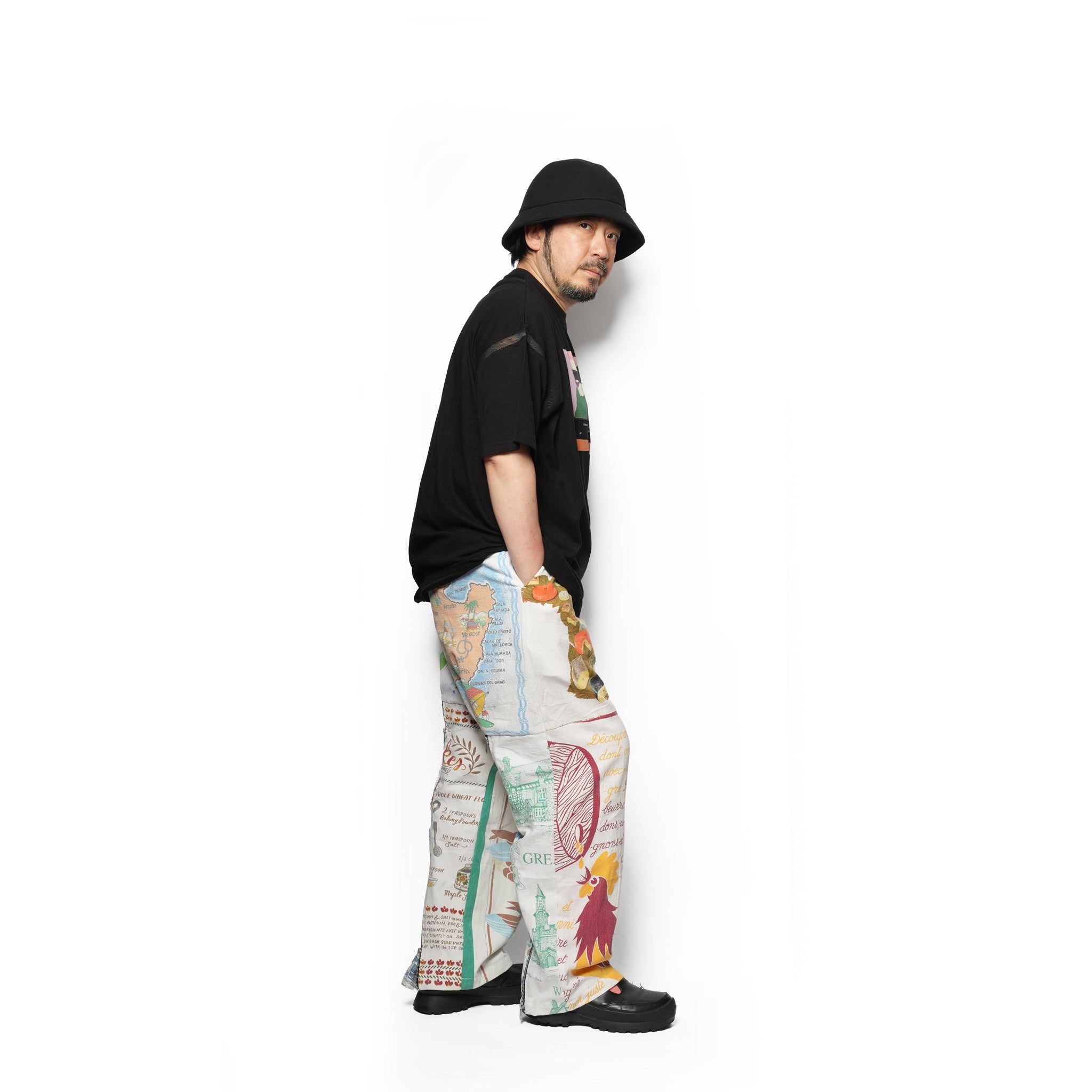 Vintage Cloth Pants Bondage Pants – Multi_H | MR. REMAKE MAN