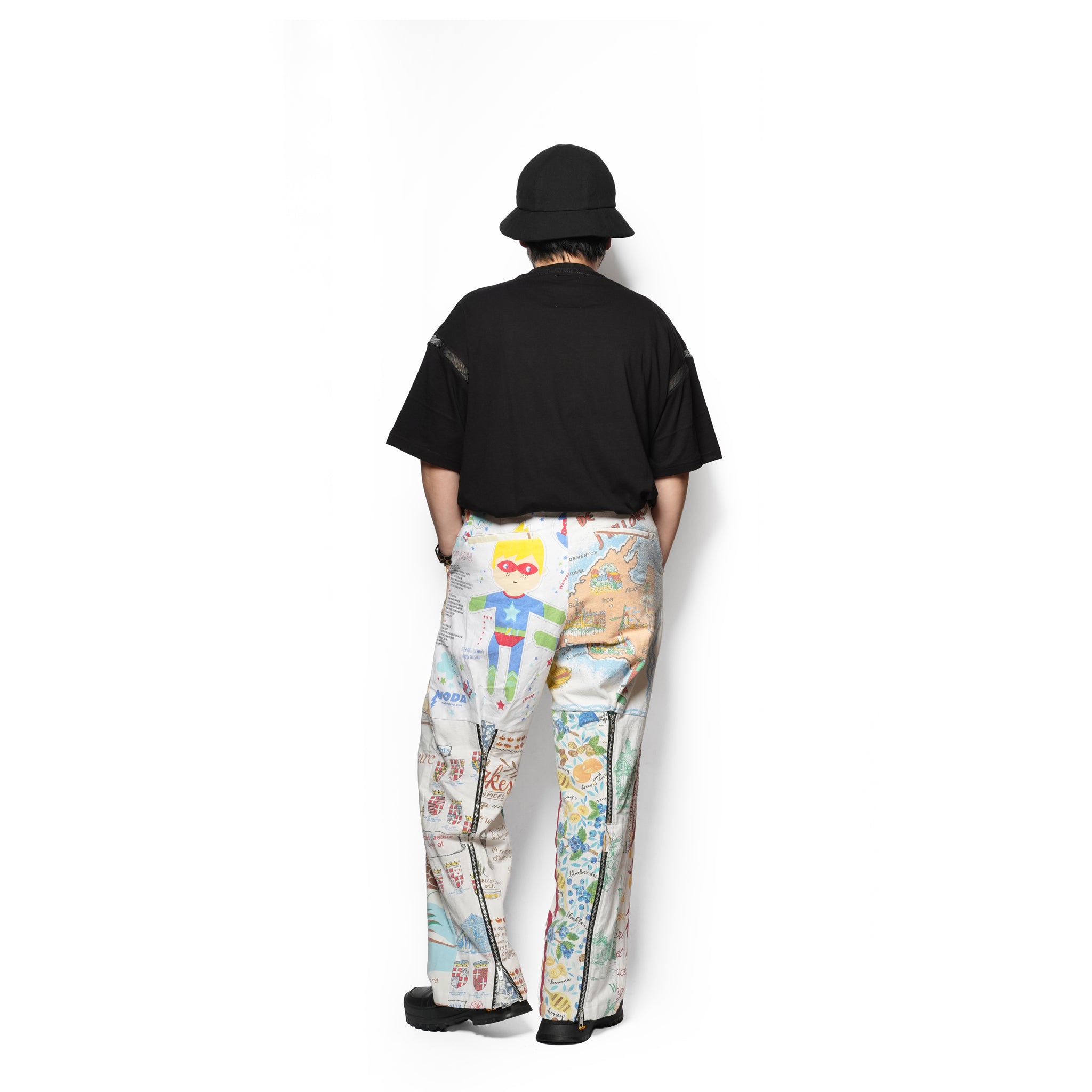 Vintage Cloth Pants Bondage Pants – Multi_J | MR. REMAKE MAN