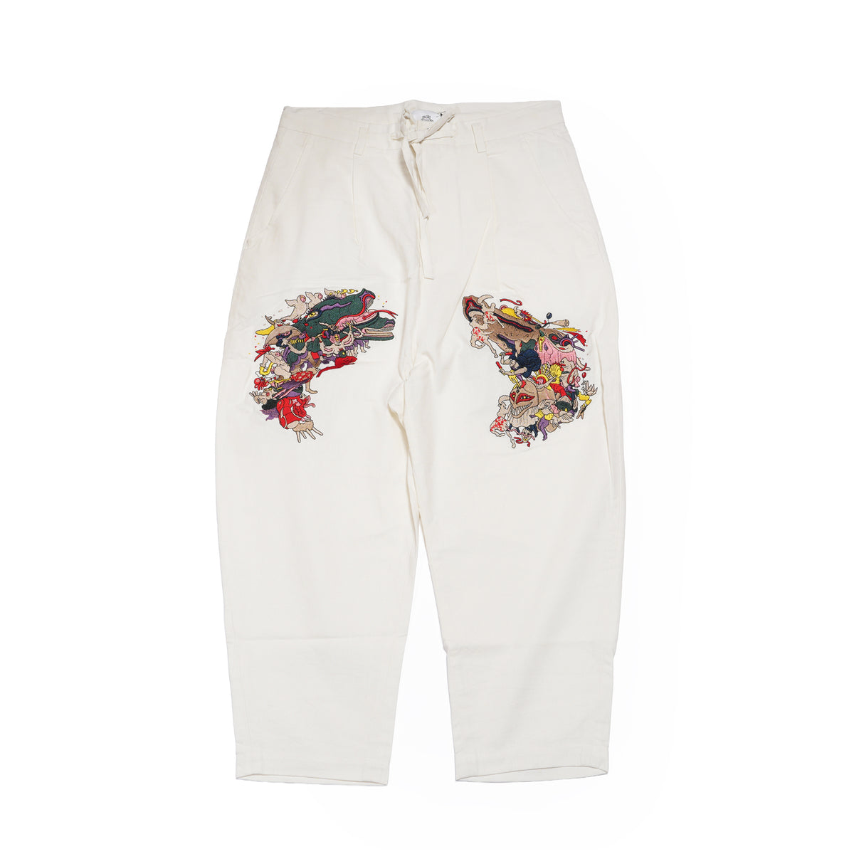 Linen UTAGE Embroi Pants – White | STOF