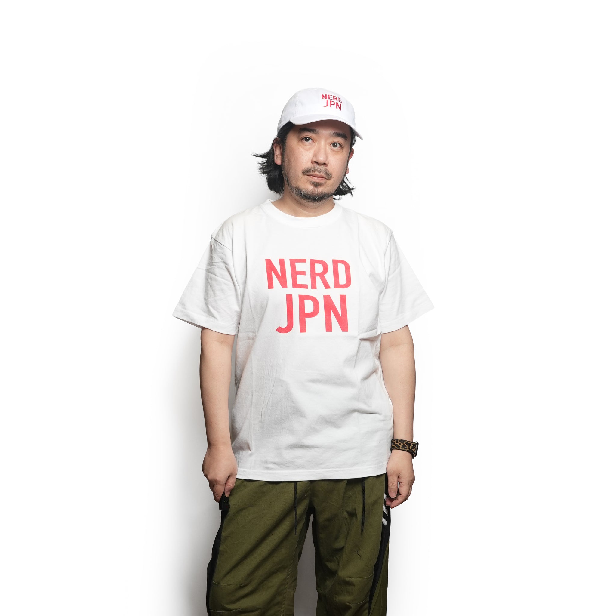 N.E.R.D. ホワイト Tシャツ&メッシュキャップ　2点セット NERD NATIONS / NERD T-Shirt [JPN] – White | The NERDYS【ネコポス