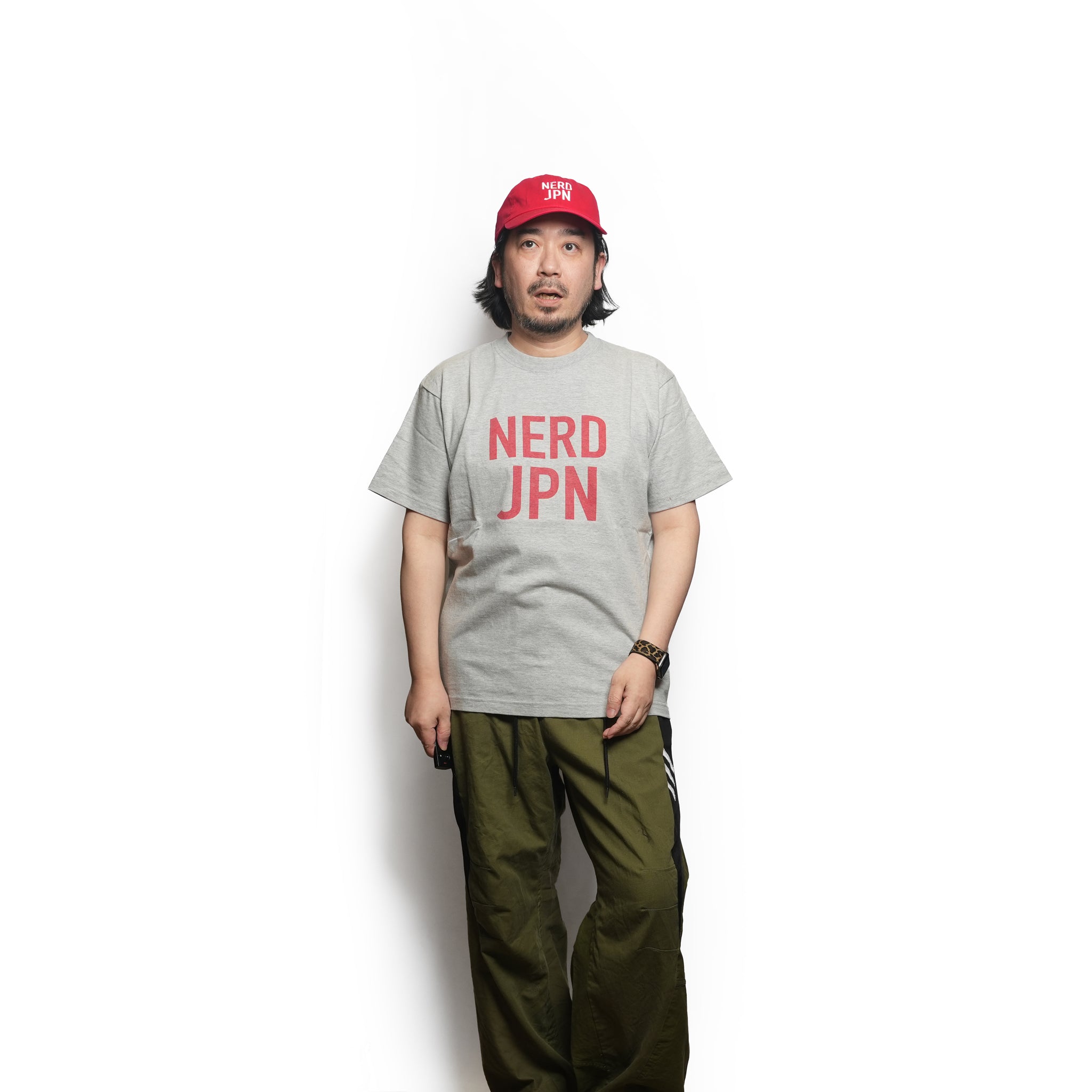NERD NATIONS / NERD T-Shirt [JPN] – Mix Gray | The NERDYS【ネコポス選択可能】