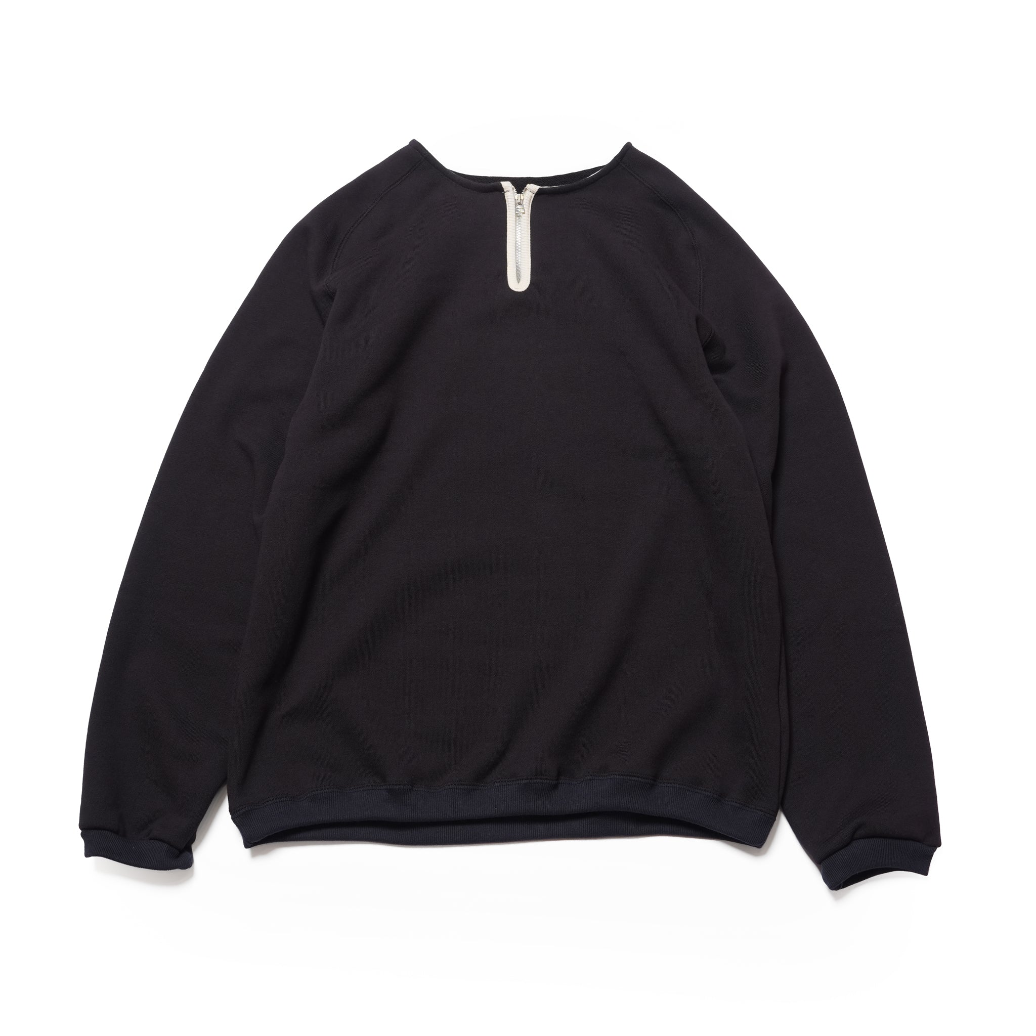 HALF ZIP SWEAT SHIRT | Color_Navy | No_STN-01_Navy【CATTA_カッタ】