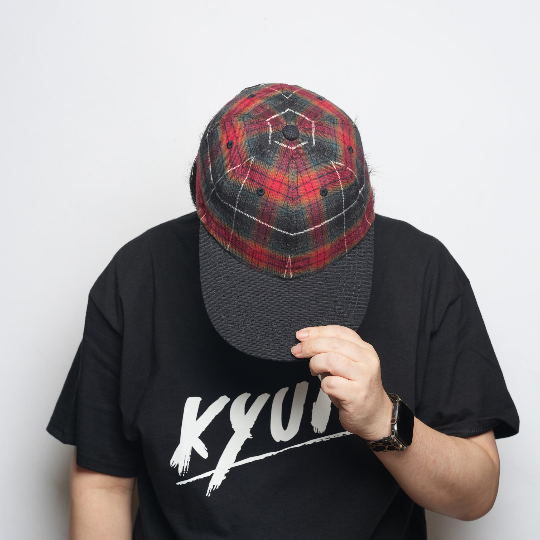6 panel long brim cap – Red(C) | stf-001-red(c)_red(c) | SHARE THE FANTASY