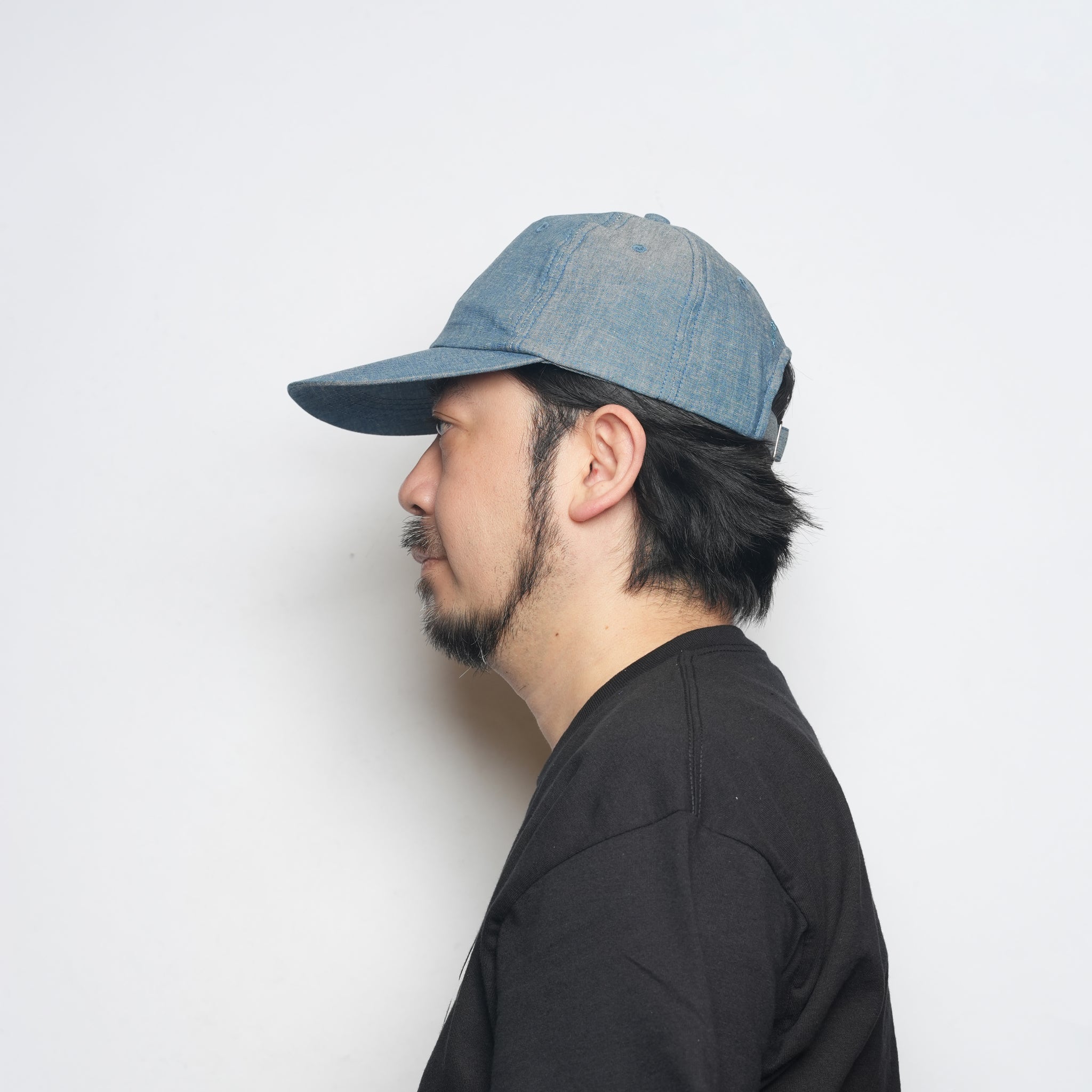 6 panel long brim cap – Indigo(P) | stf-001-indigo(p) | SHARE THE FANTASY