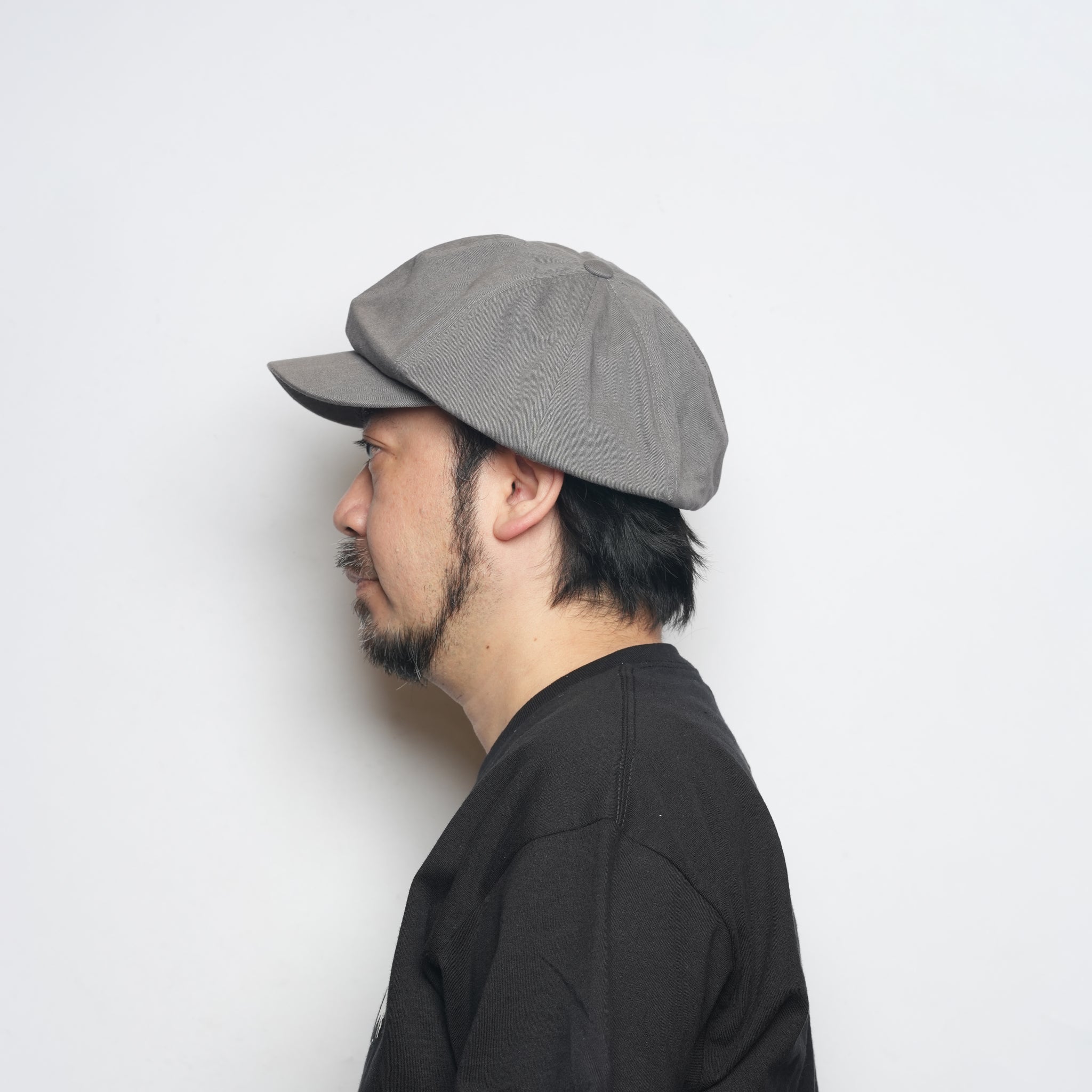TWILL CASQUETTE – Gray/Black | QUOLT【ネコポス選択可能】