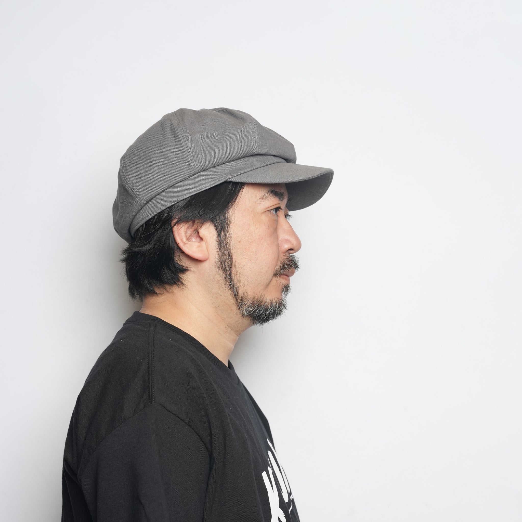 TWILL CASQUETTE – Gray/Black | QUOLT【ネコポス選択可能】