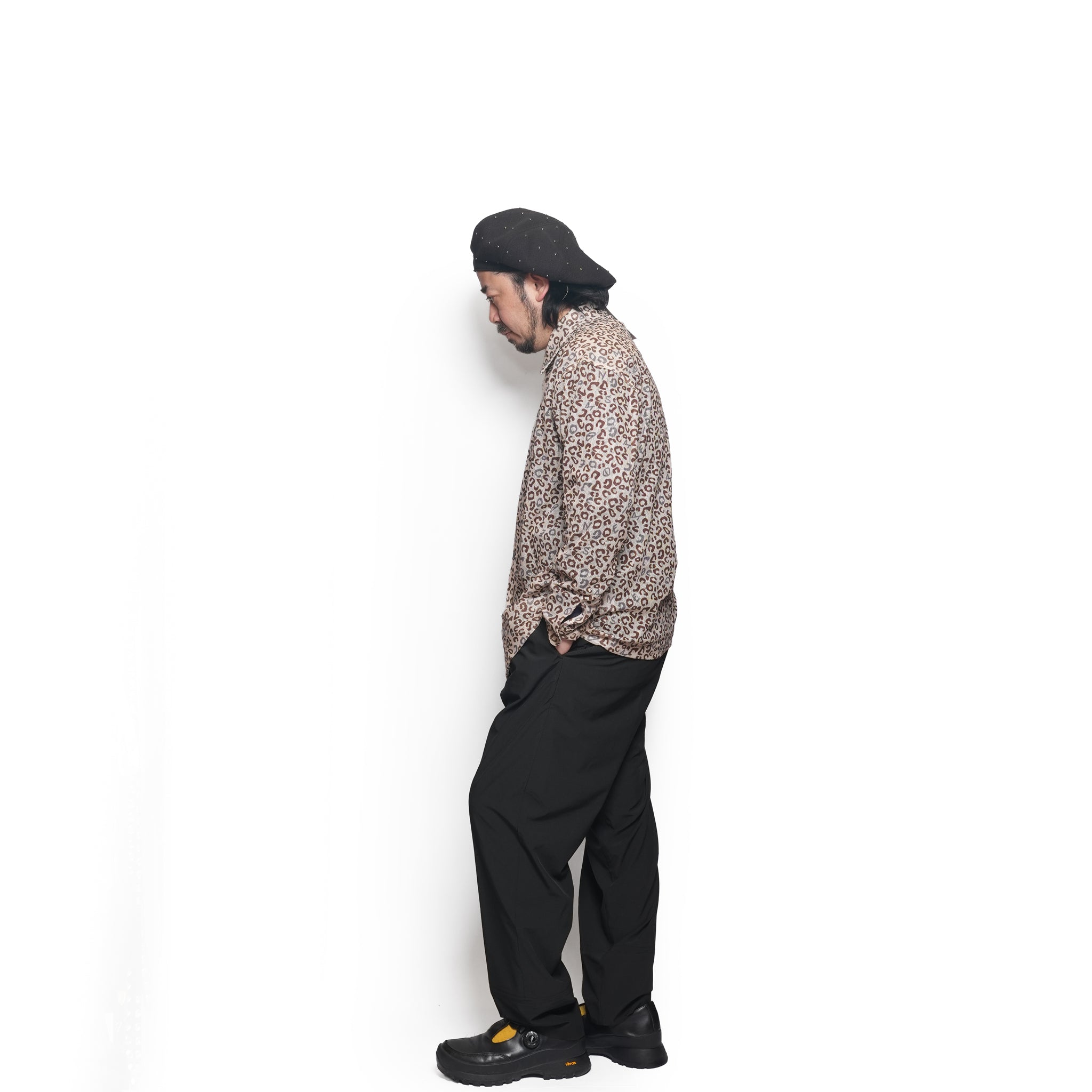 AIR DOTS twotuck standard pants – Black | M-2510456_Black | MODEM DESIGN