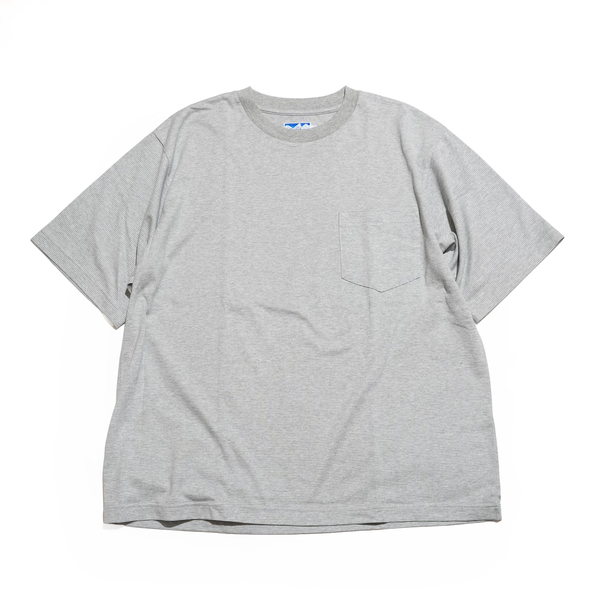 REGULAR S/S TEE – Gray Border | POWDERHORN MOUNTAINEERING【ネコポス選択可能】