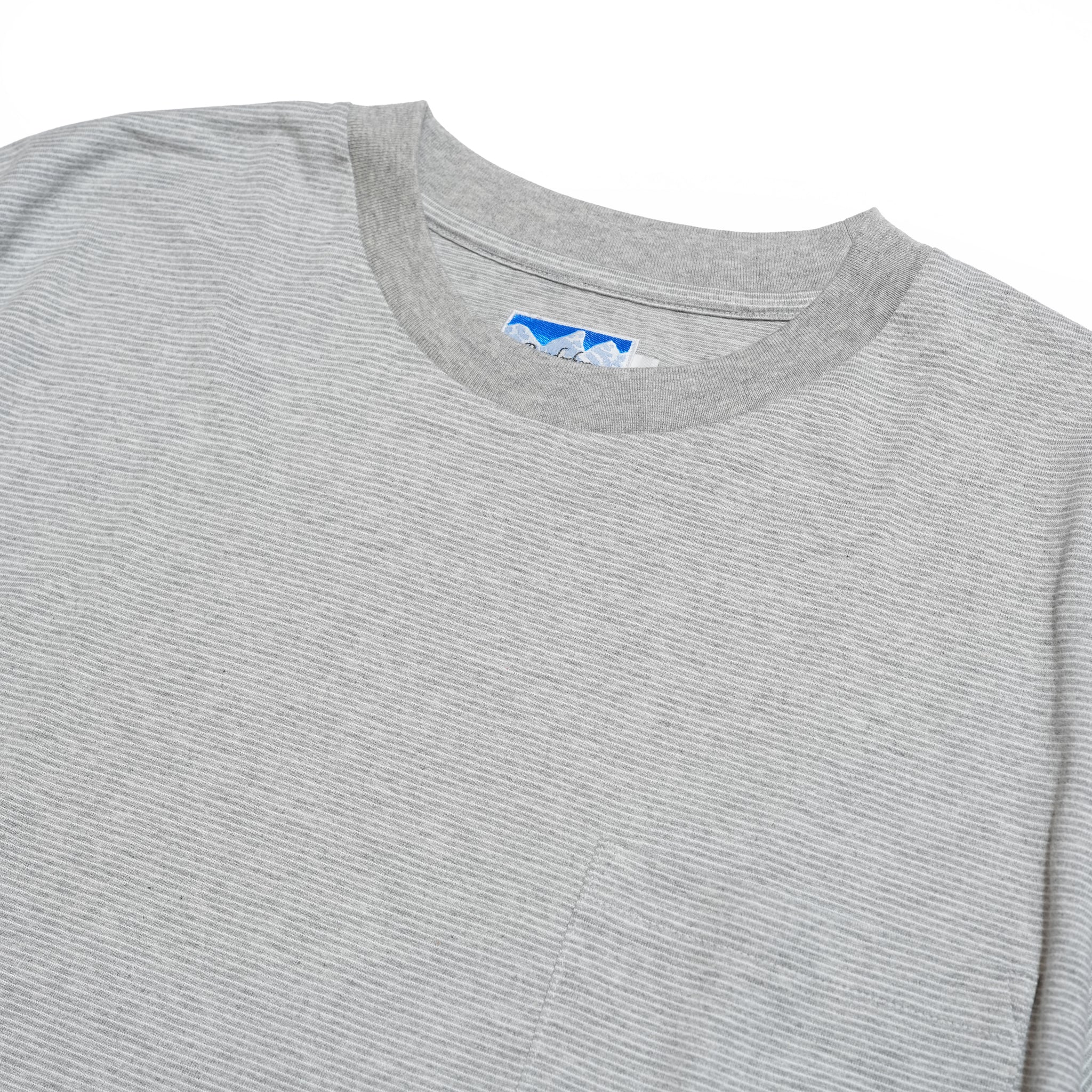 REGULAR S/S TEE – Gray Border | POWDERHORN MOUNTAINEERING【ネコポス選択可能】