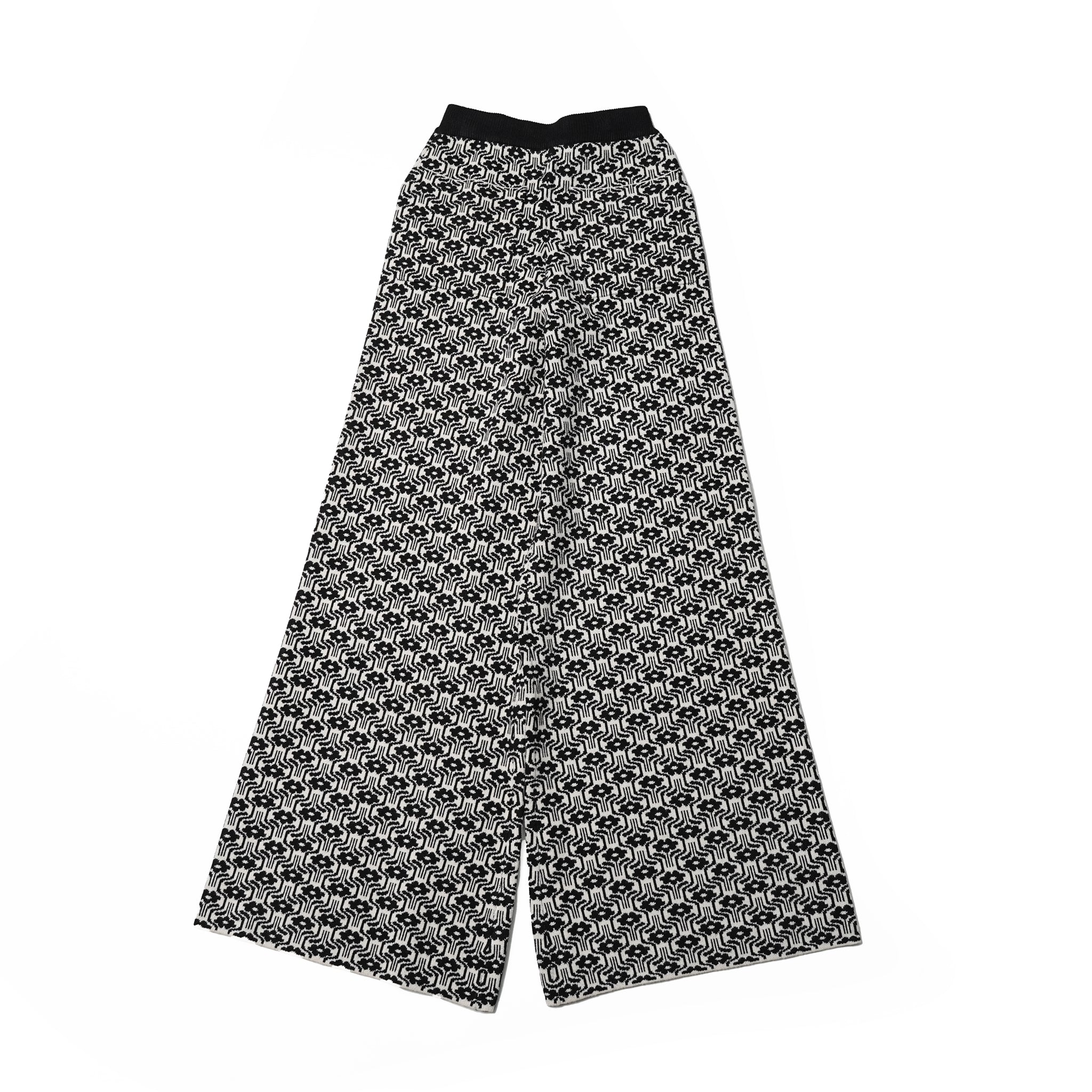 Name:Jacquard Knit Baggy Pants | Color:Geometry【AMBERGLEAM_アンバーグリーム】| No:11481311128