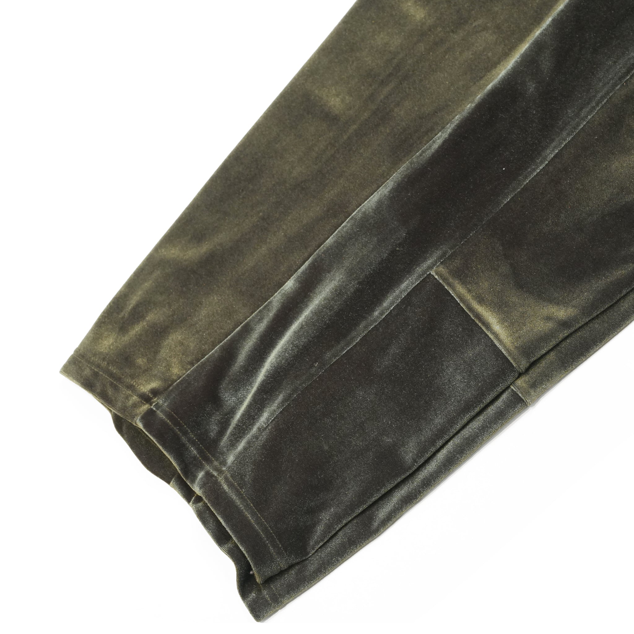 ベロアカッティングラインパンツ – Olive | 2601KT102_Olive | Looper