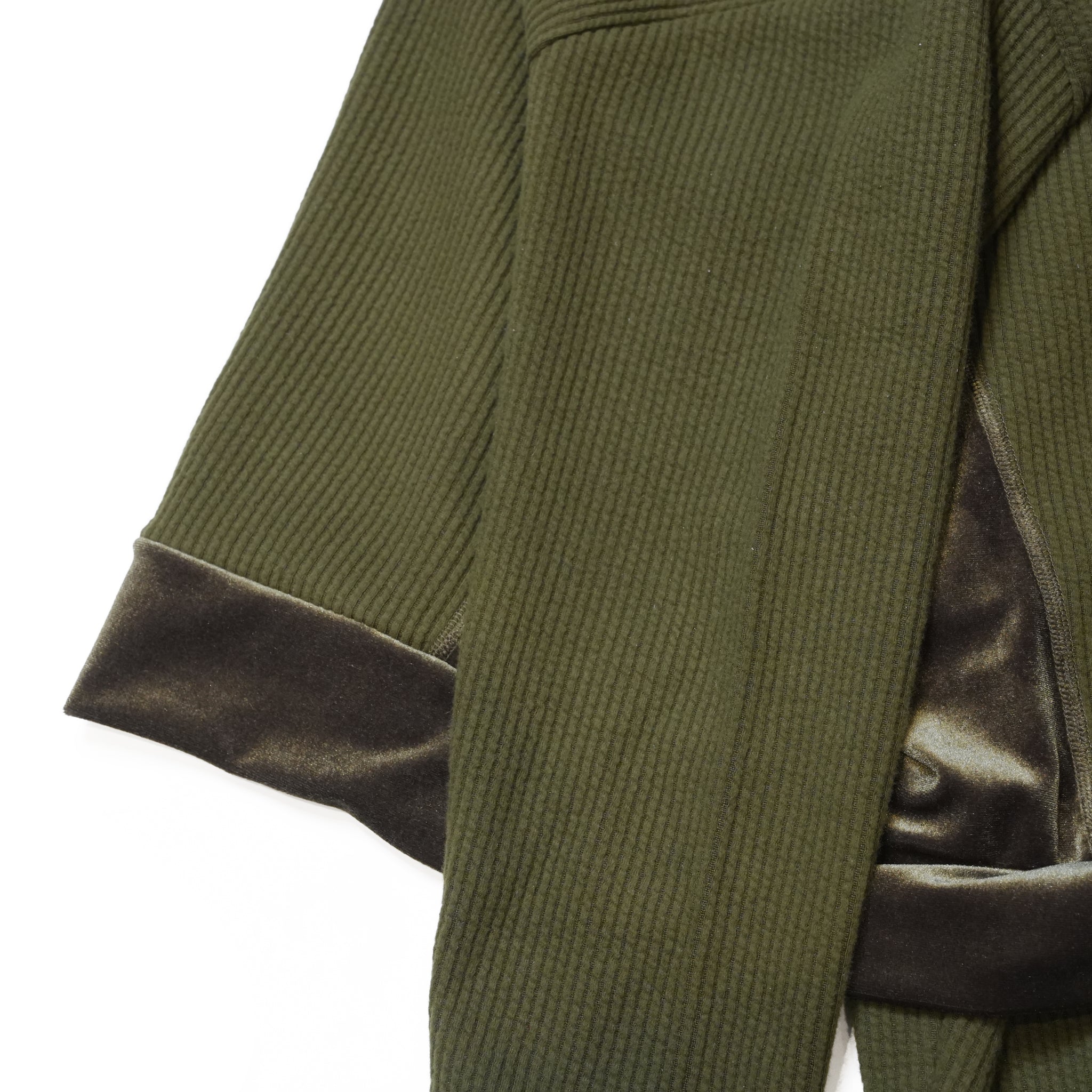 ニットコール＆ベロアトップス – Olive | 2601KT101_Olive | LOOPER