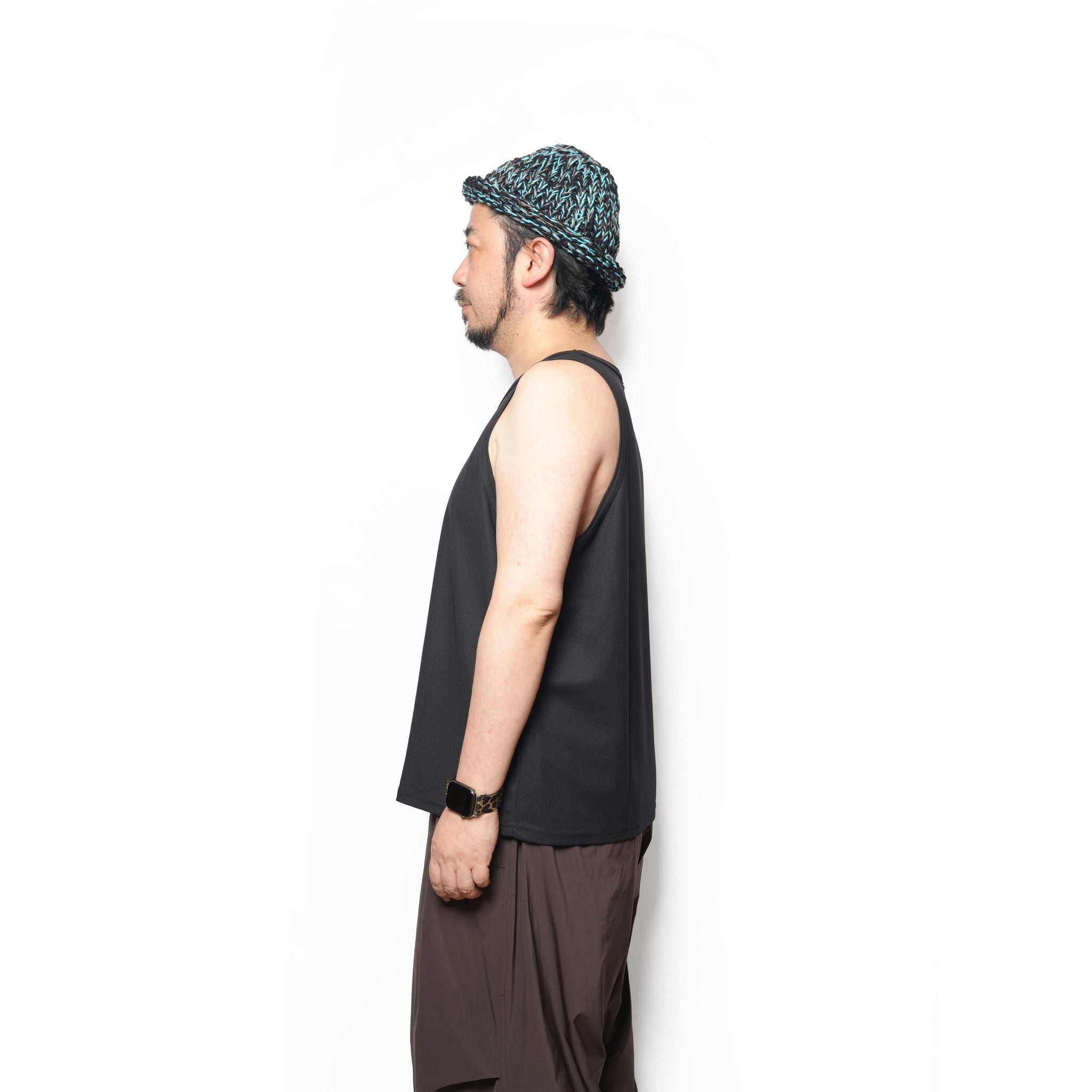 Dry Pique Tank Top 100% Polyester – White / Black / Navy | Size:M / L | SMOKE T ONE | D-SPORT WEAR【ネコポス選択可能】