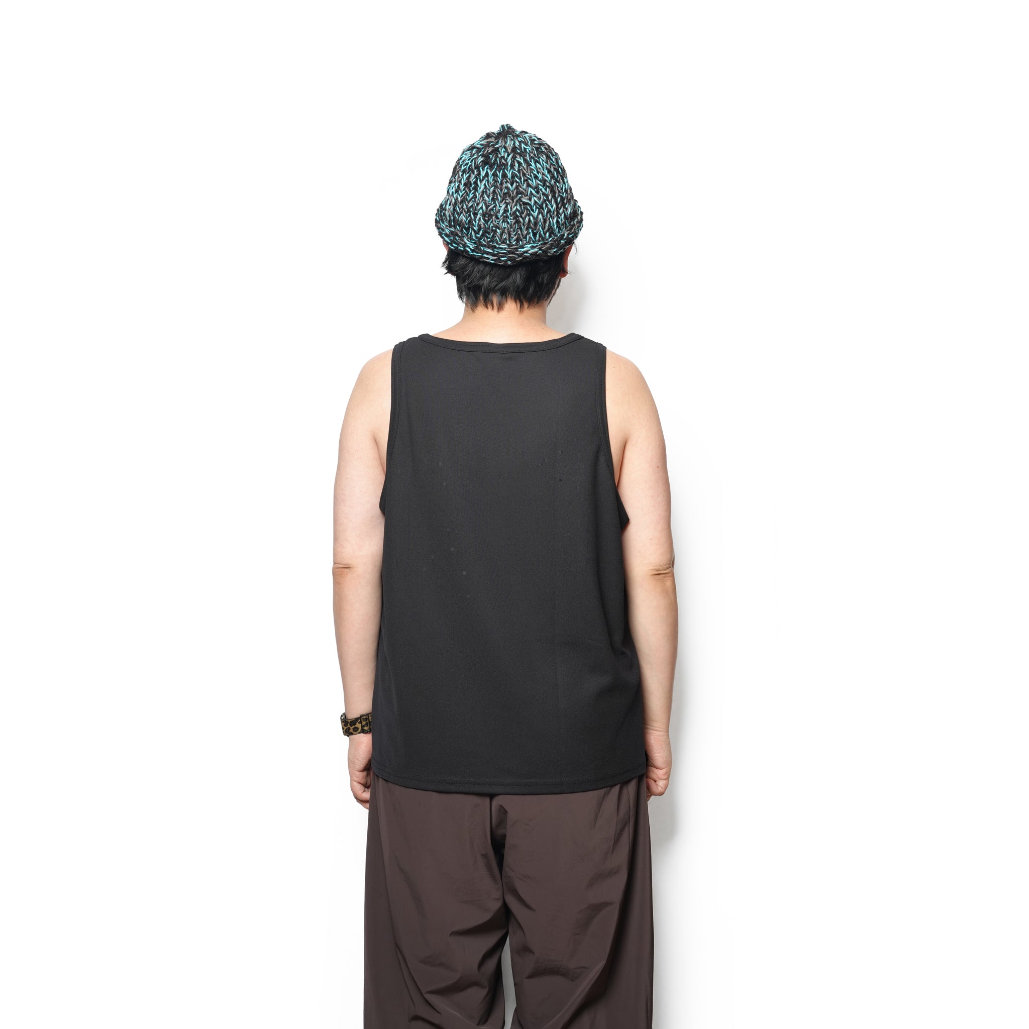 Dry Pique Tank Top 100% Polyester – White / Black / Navy | Size:M / L | SMOKE T ONE | D-SPORT WEAR【ネコポス選択可能】