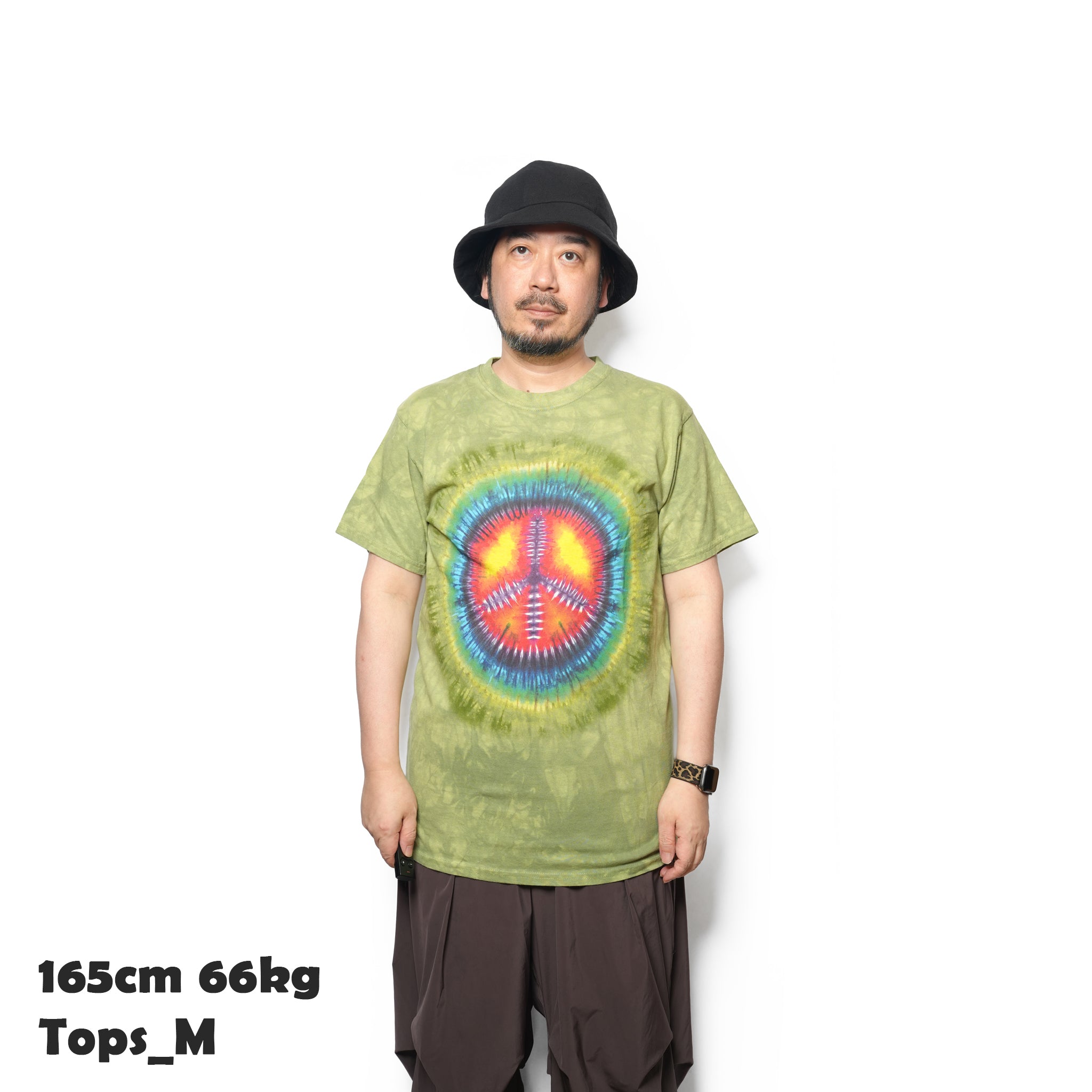3090 | Hand-Dyed Tee – Peace【THE MOUNTAIN】【ネコポス選択可能】