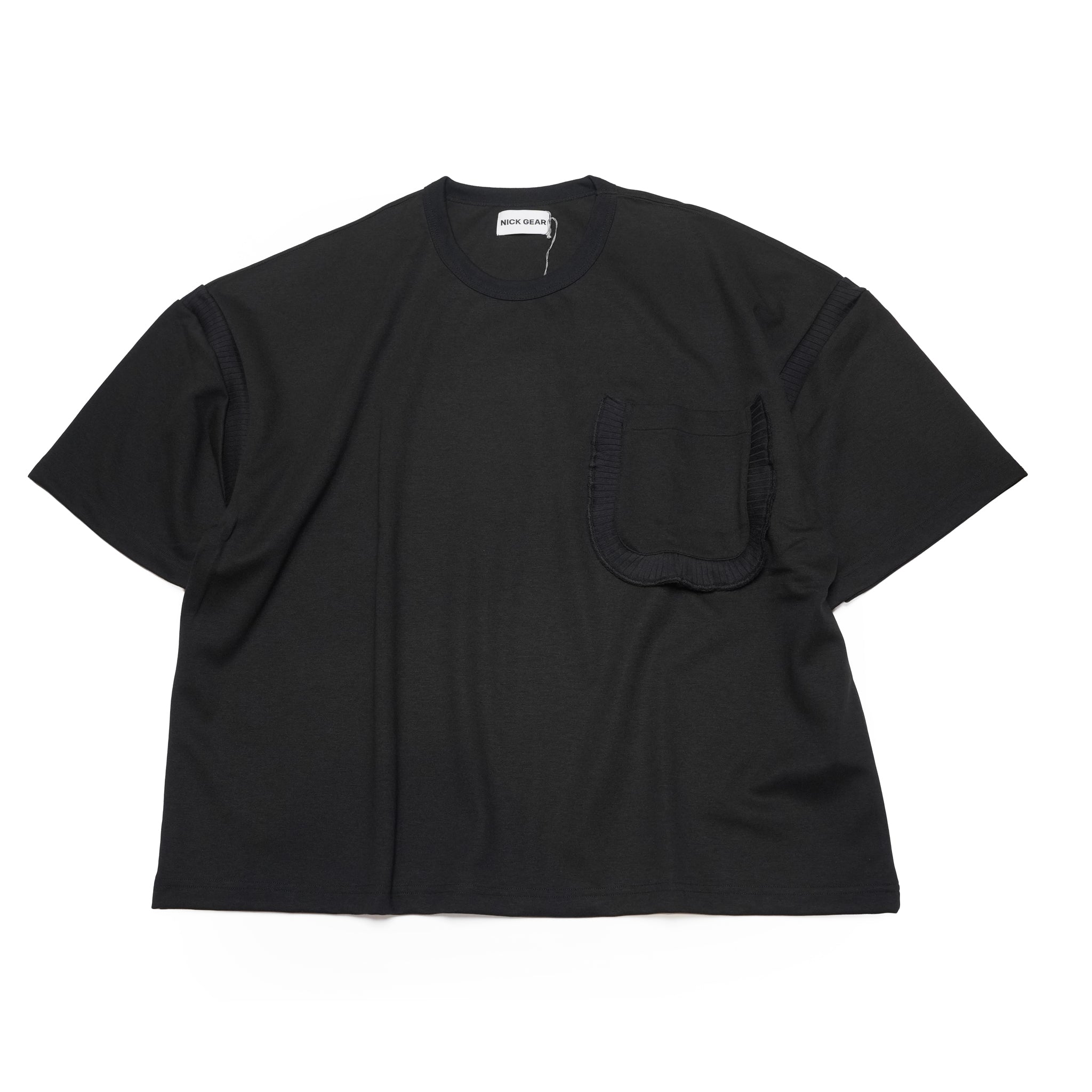 Rib T-Shirt | Color_Black | No_26S-01_Black【NICK GEAR_ニックギア】【入荷予定アイテム・入荷連絡可能】
