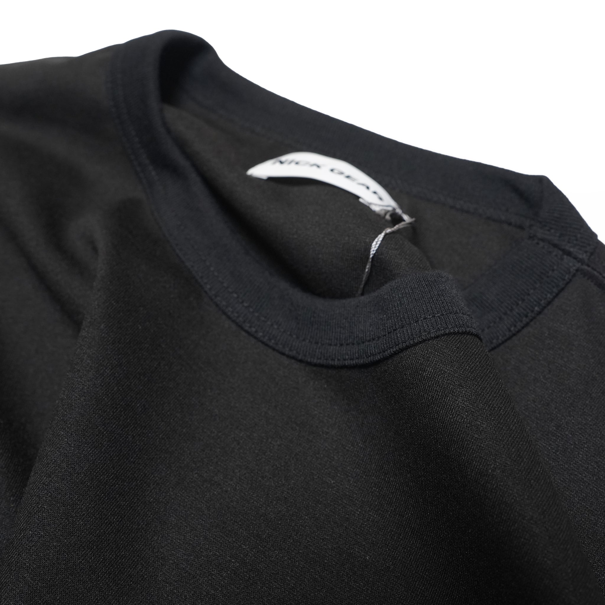 Rib T-Shirt – Black | NICK GEAR