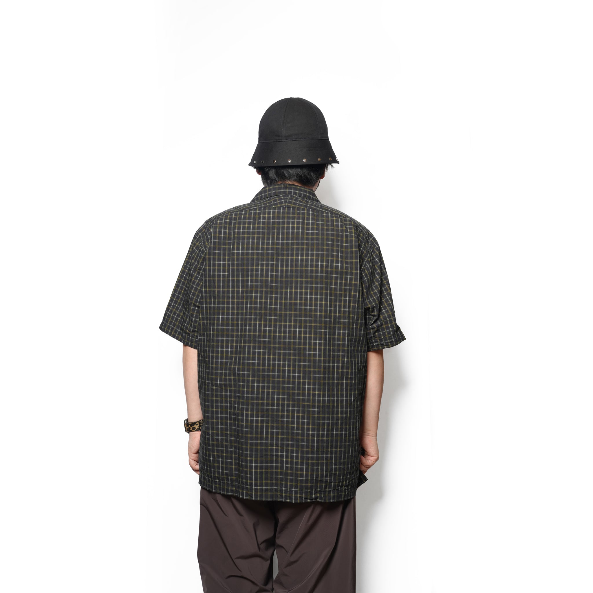 OPEN COLLAR SHIRT-BRITISH CHECK – Navy | CATTA SHIRTS