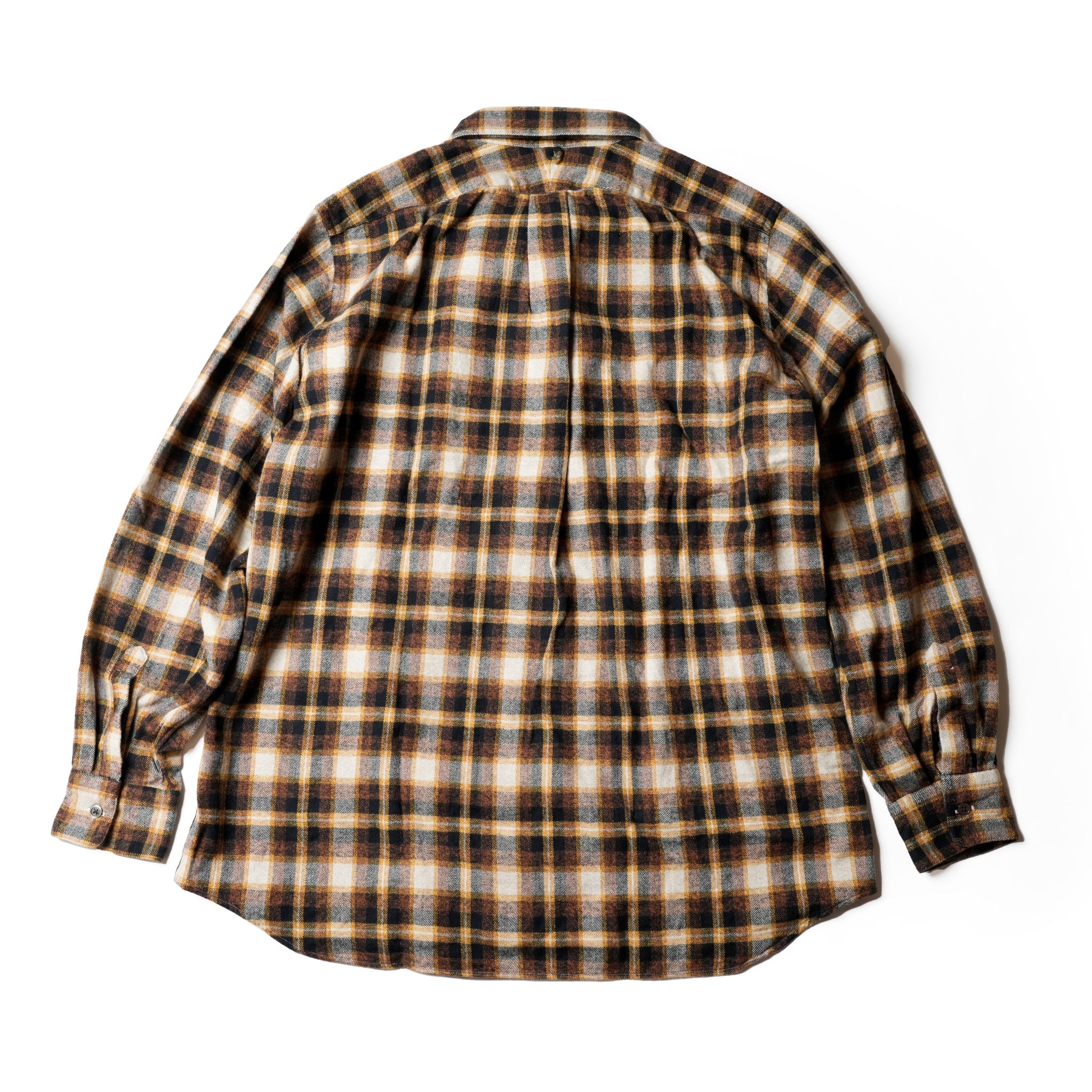 RG-03_YELLOW | REGULAR COLLAR SHIRT-FLANNEL CHECK | Color:Yellow【CATTA_カッタ】