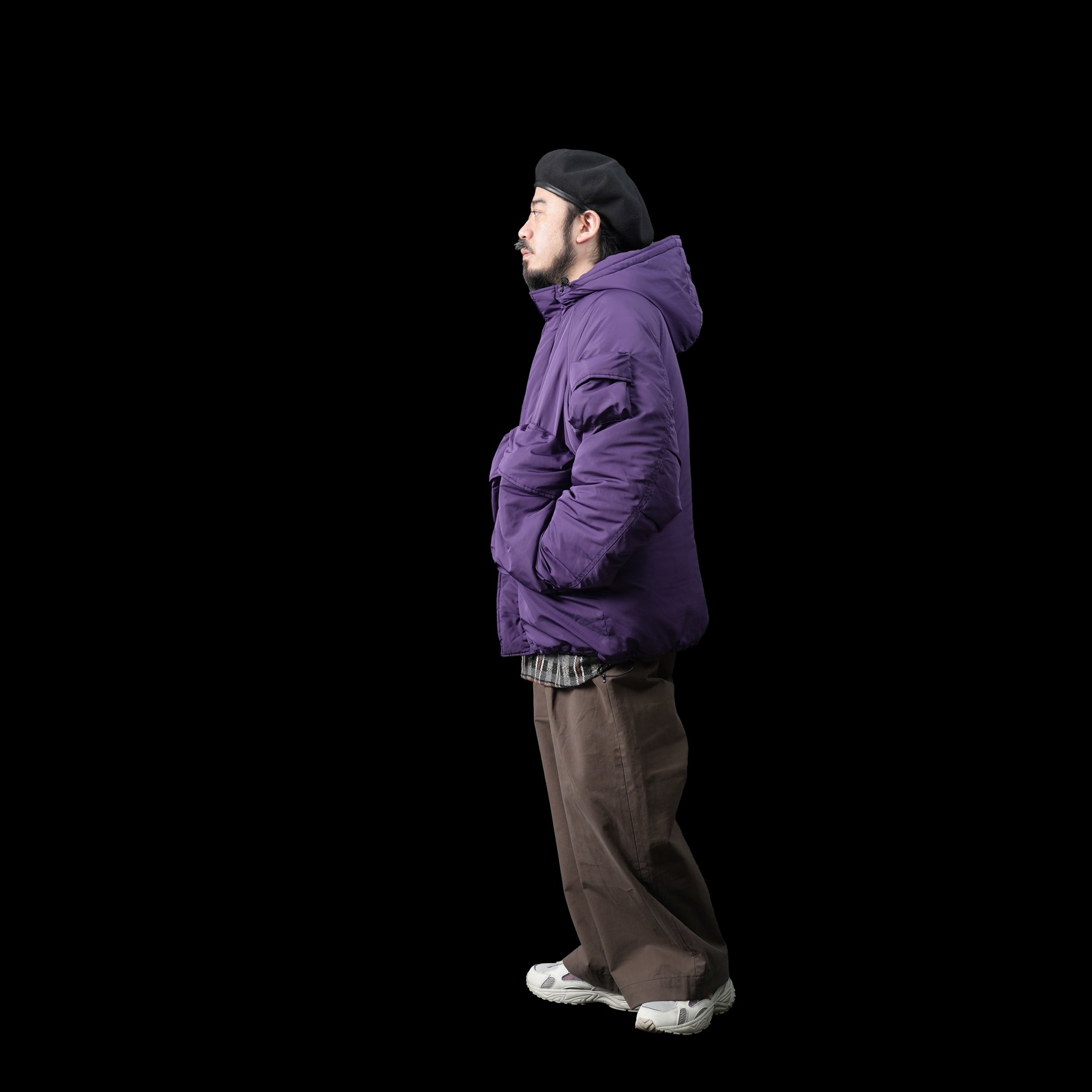HYATT PUFF – Black / Purple | KELEN MEN