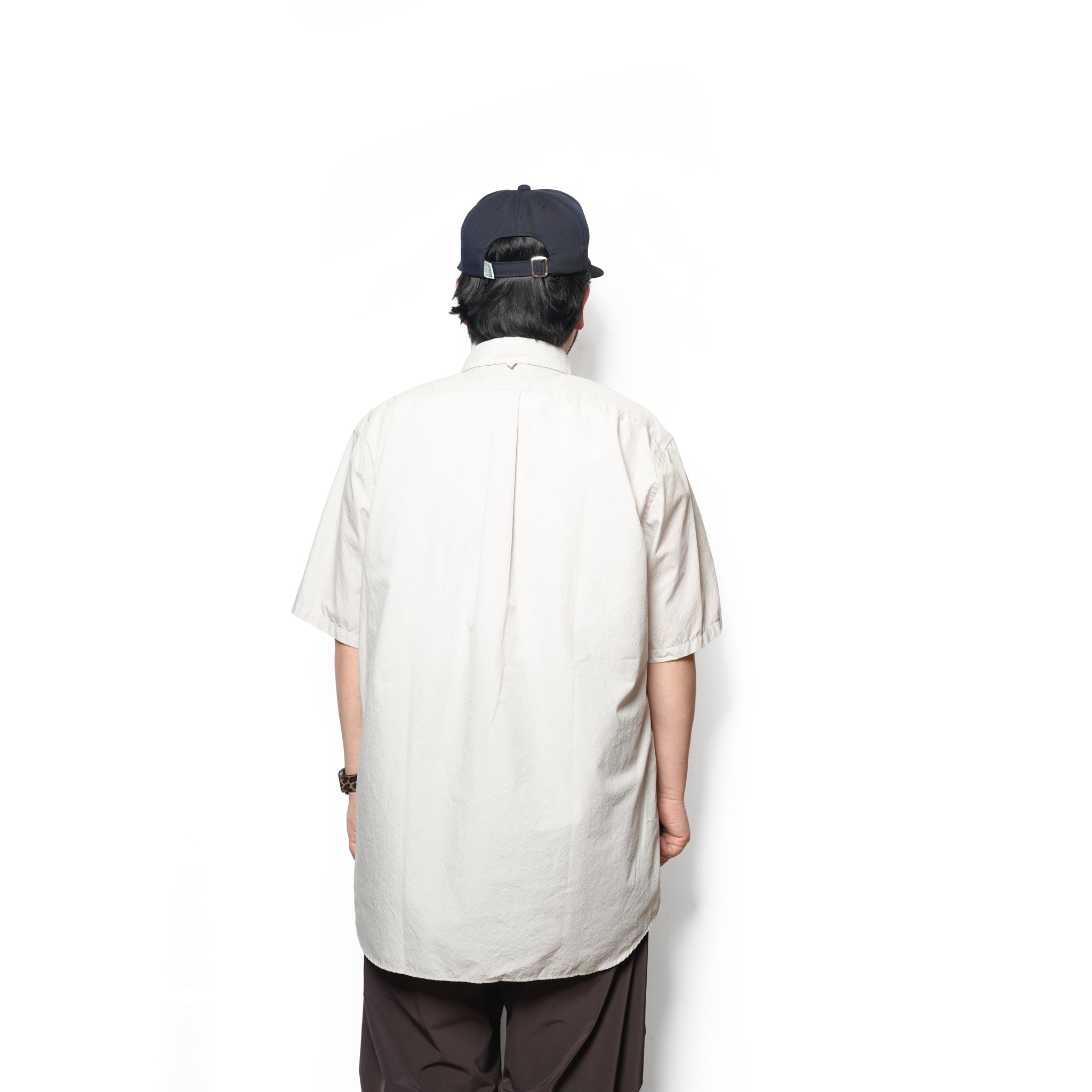 REGULAR COLLAR S/S SHIRT-NATURAL WASHER – Gray | CATTA SHIRTS
