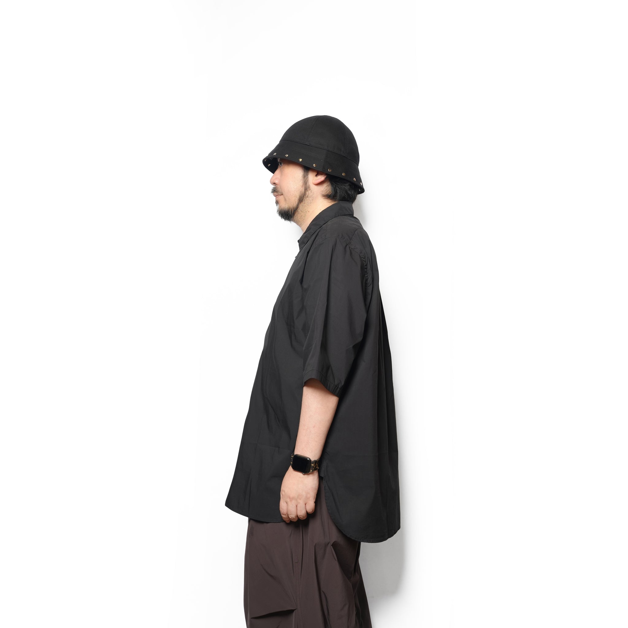 SKIPPER SHIRT-TYPEWRITER – Black | CATTA SHIRTS
