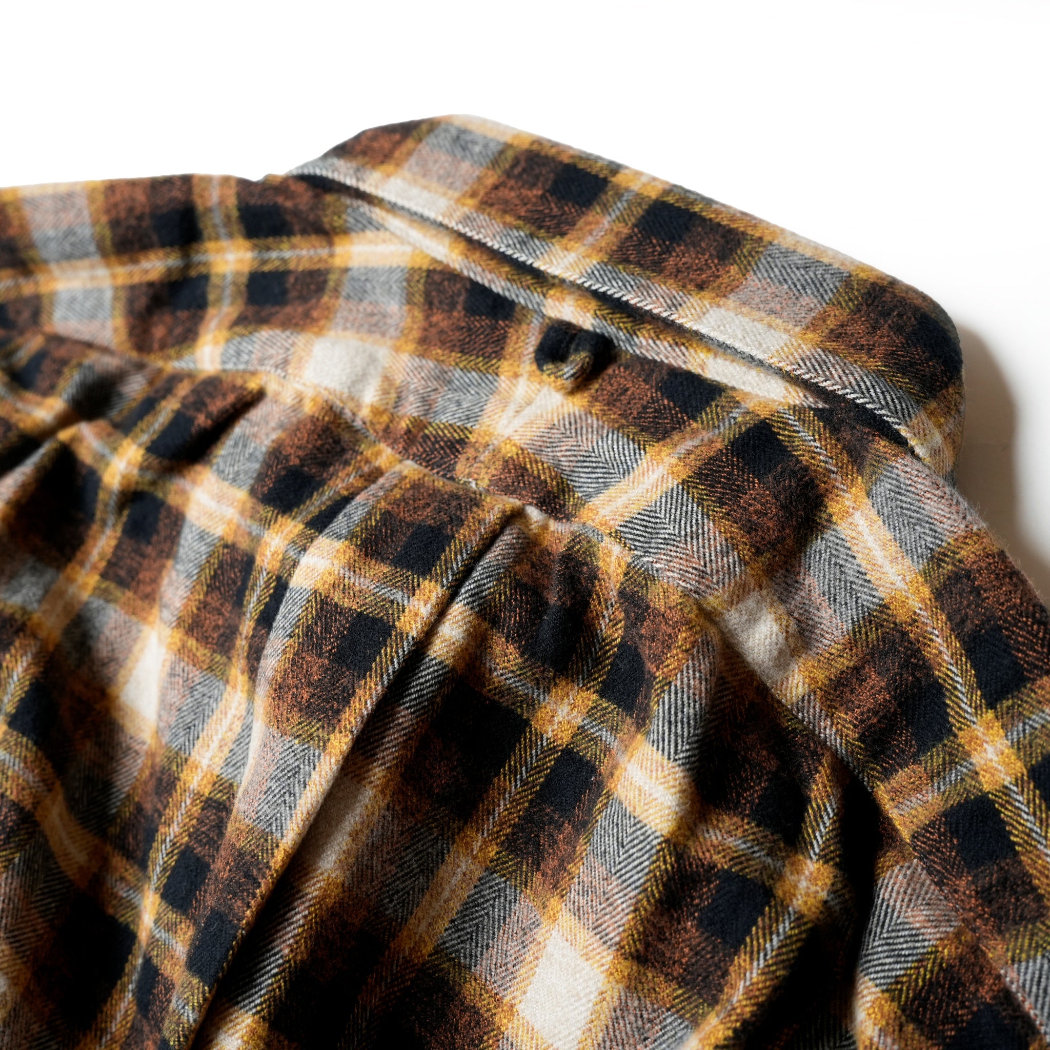 RG-03_YELLOW | REGULAR COLLAR SHIRT-FLANNEL CHECK | Color:Yellow【CATTA_カッタ】