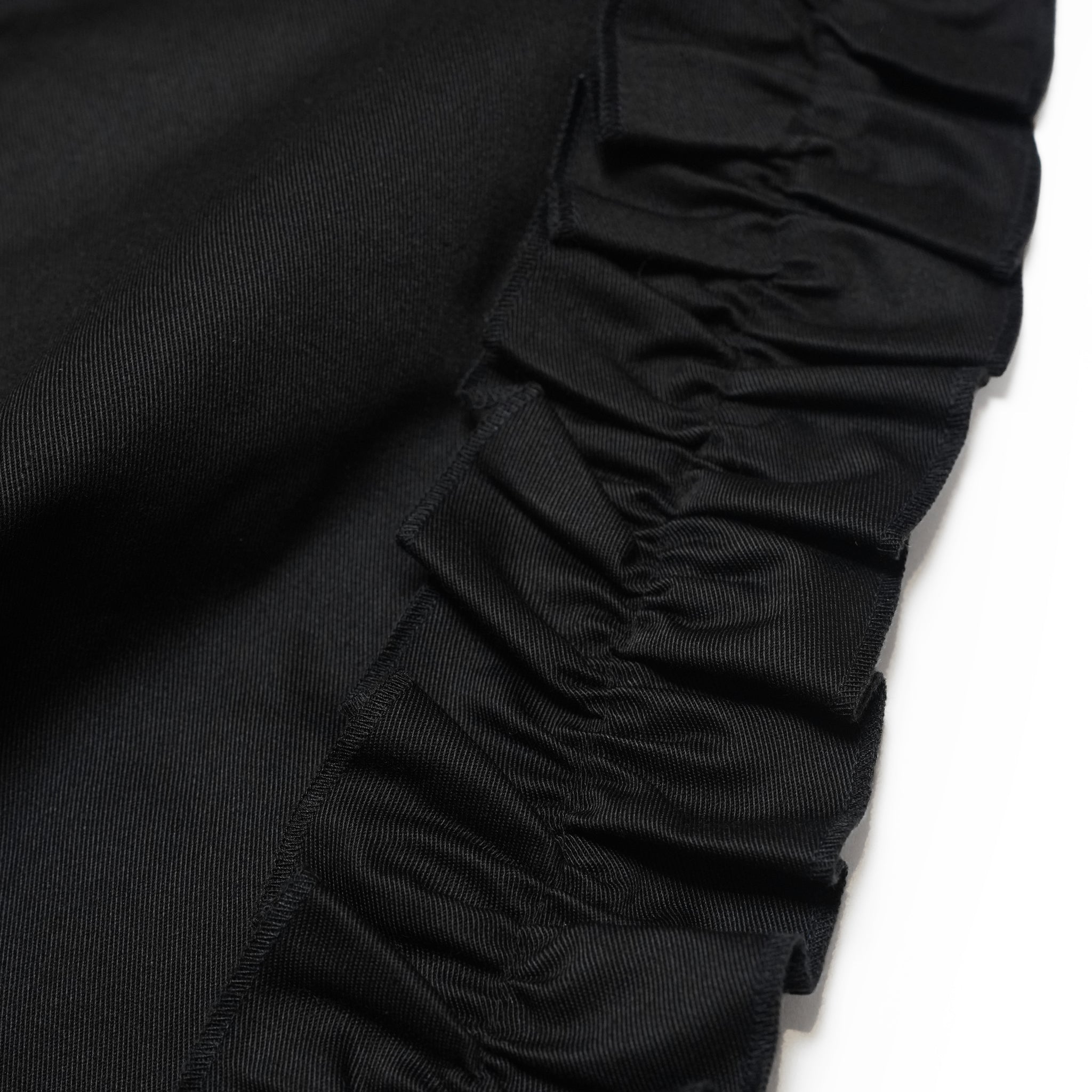 Frill Chino Shorts – Black | NICK GEAR