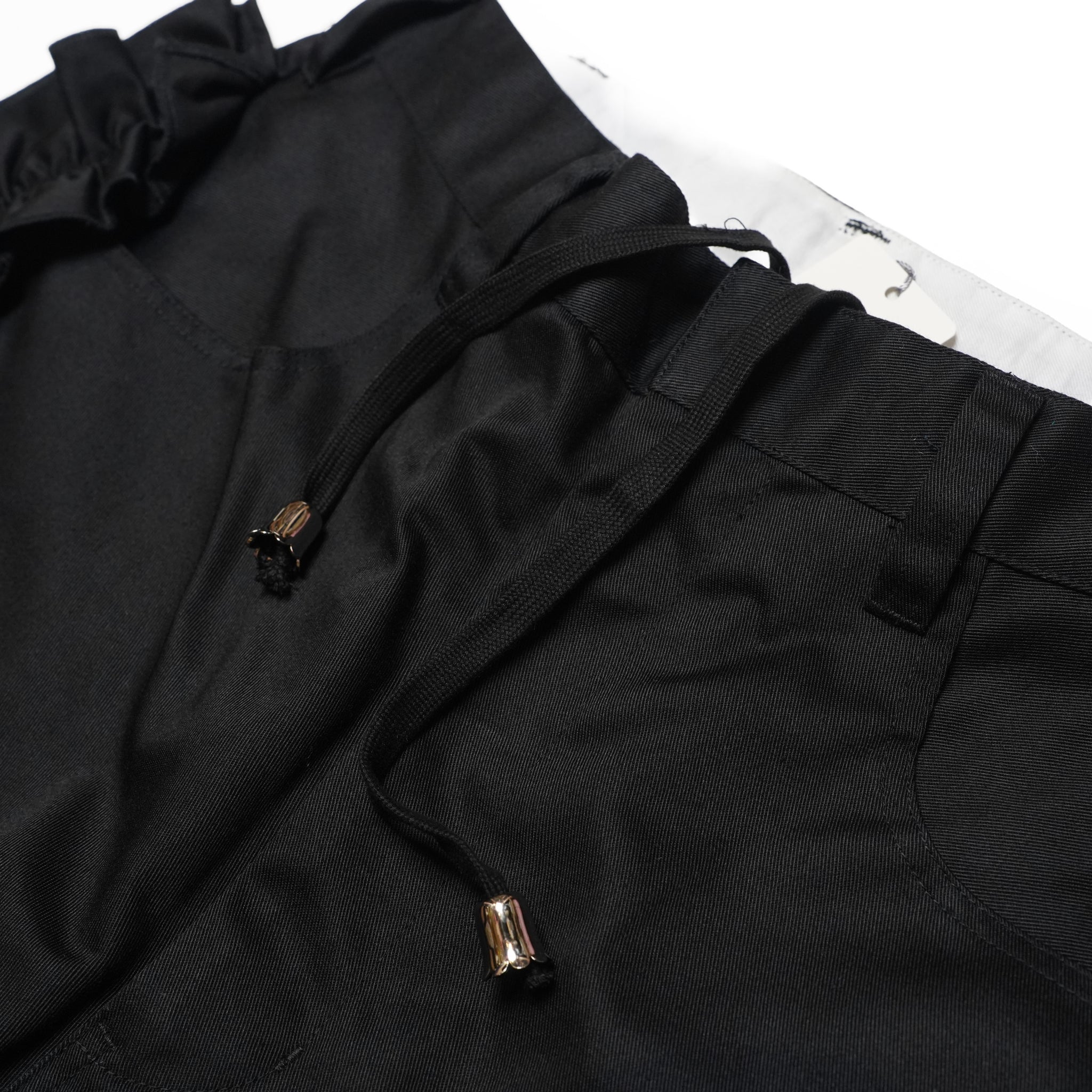 Frill Chino Shorts – Black | NICK GEAR