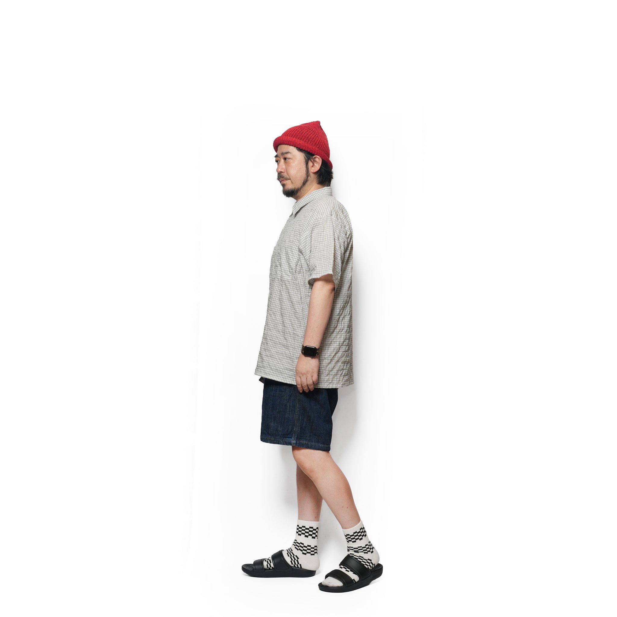 №161 [ Double Knee pocket denim Beachshorts ]| RELAX FIT