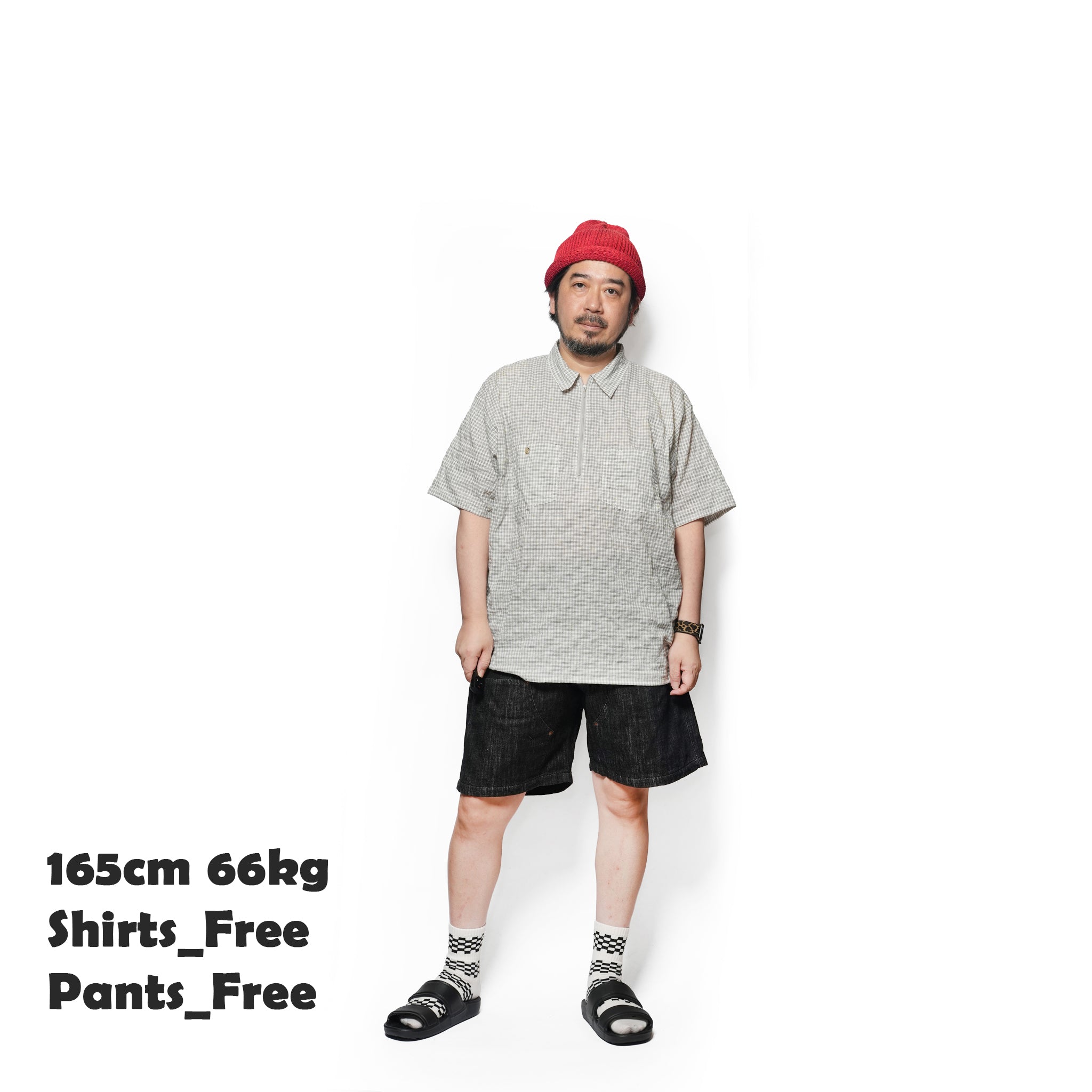 №161 [ Double Knee pocket denim Beachshorts ]| RELAX FIT
