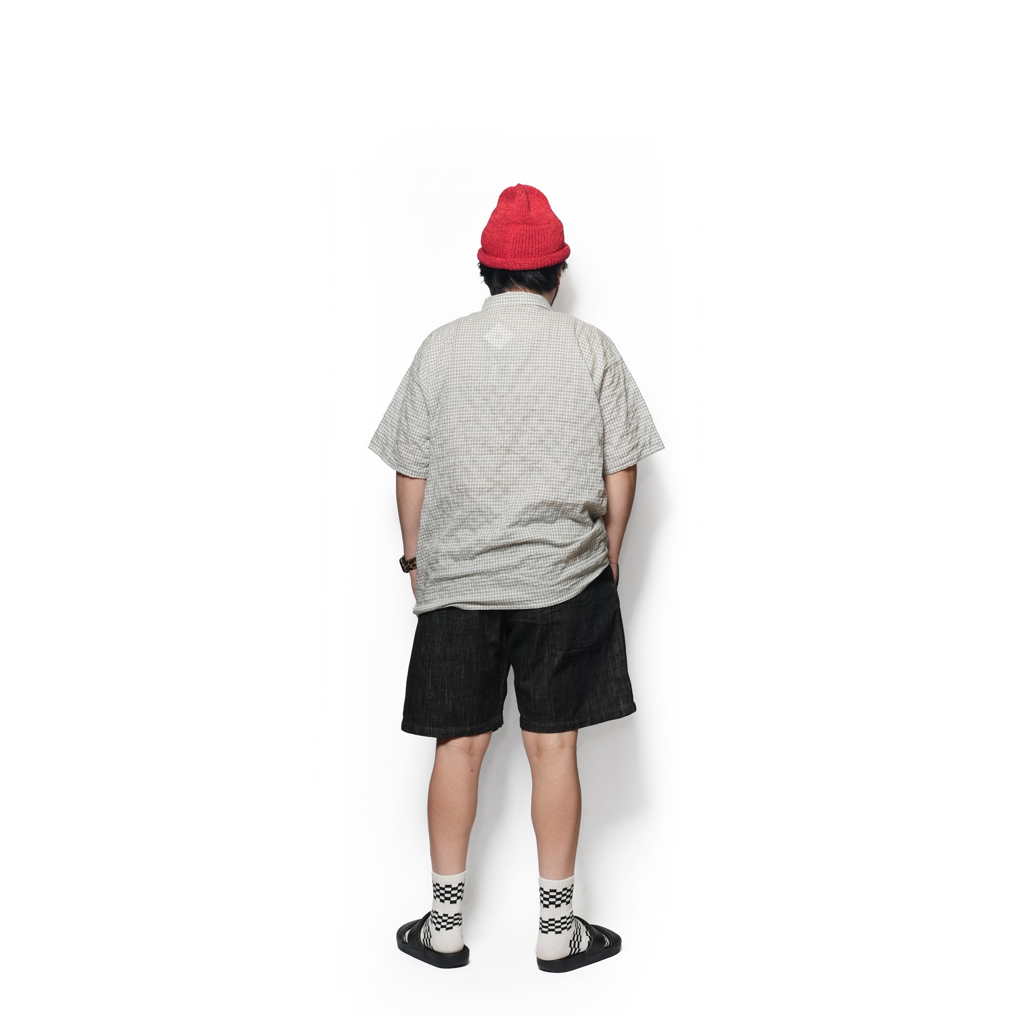 №161 [ Double Knee pocket denim Beachshorts ]| RELAX FIT