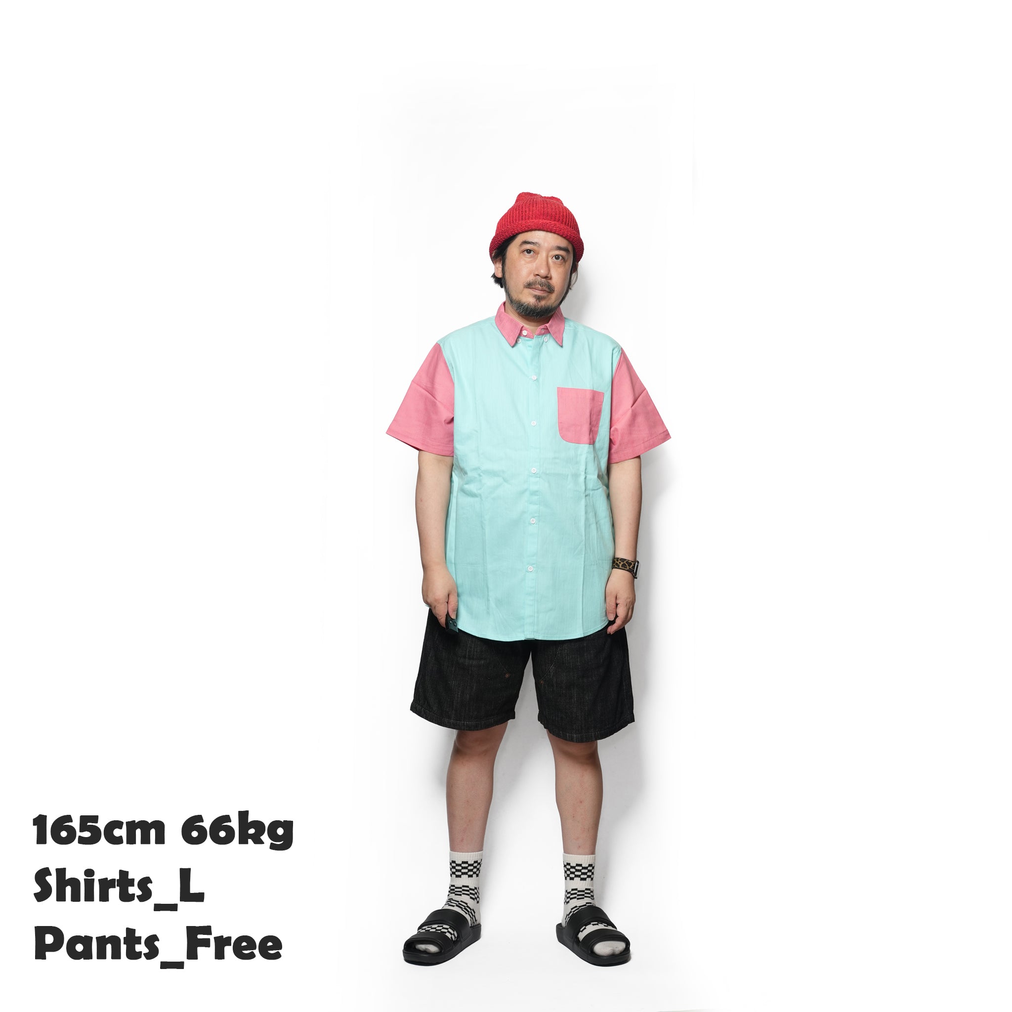 Tillson Button Up –  Salmon-Teal Navy-Teal | ANTLER & WOODS【ネコポス選択可能】