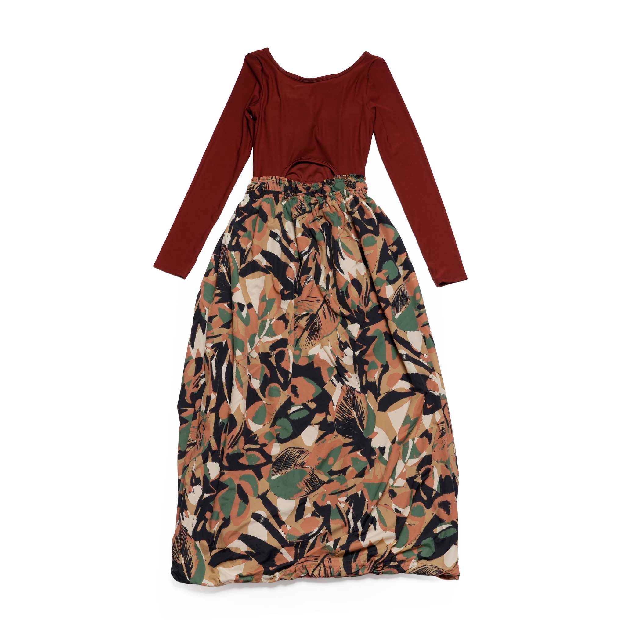 Balloon Hybrid Dress | Color:Camoflage【AMBERGLEAM_アンバーグリーム】