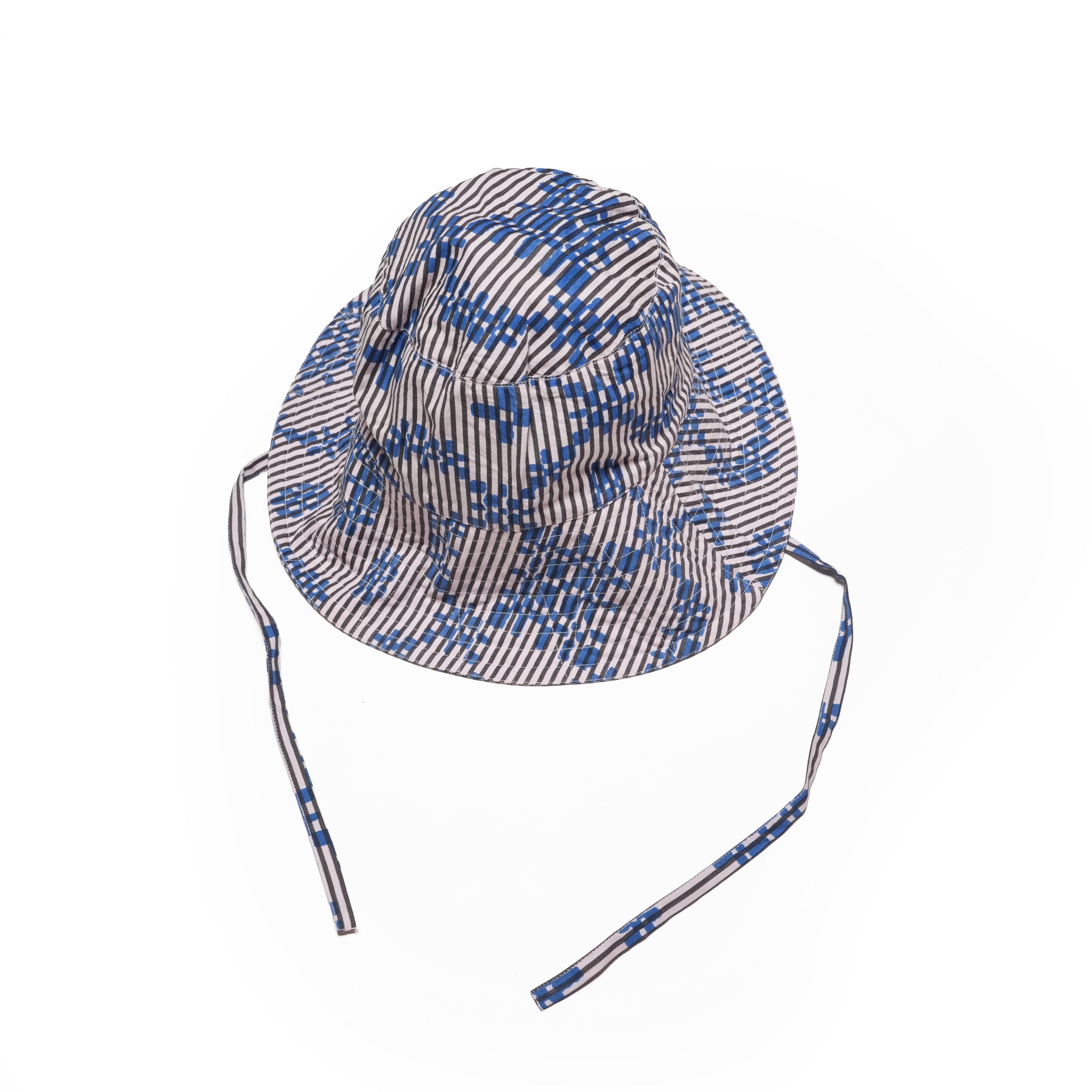 Cotton Flower Signal Print Hat | Color_Blue | No_ 027061SE5 _Blue【SARA MALLIKA_サラマリカ】